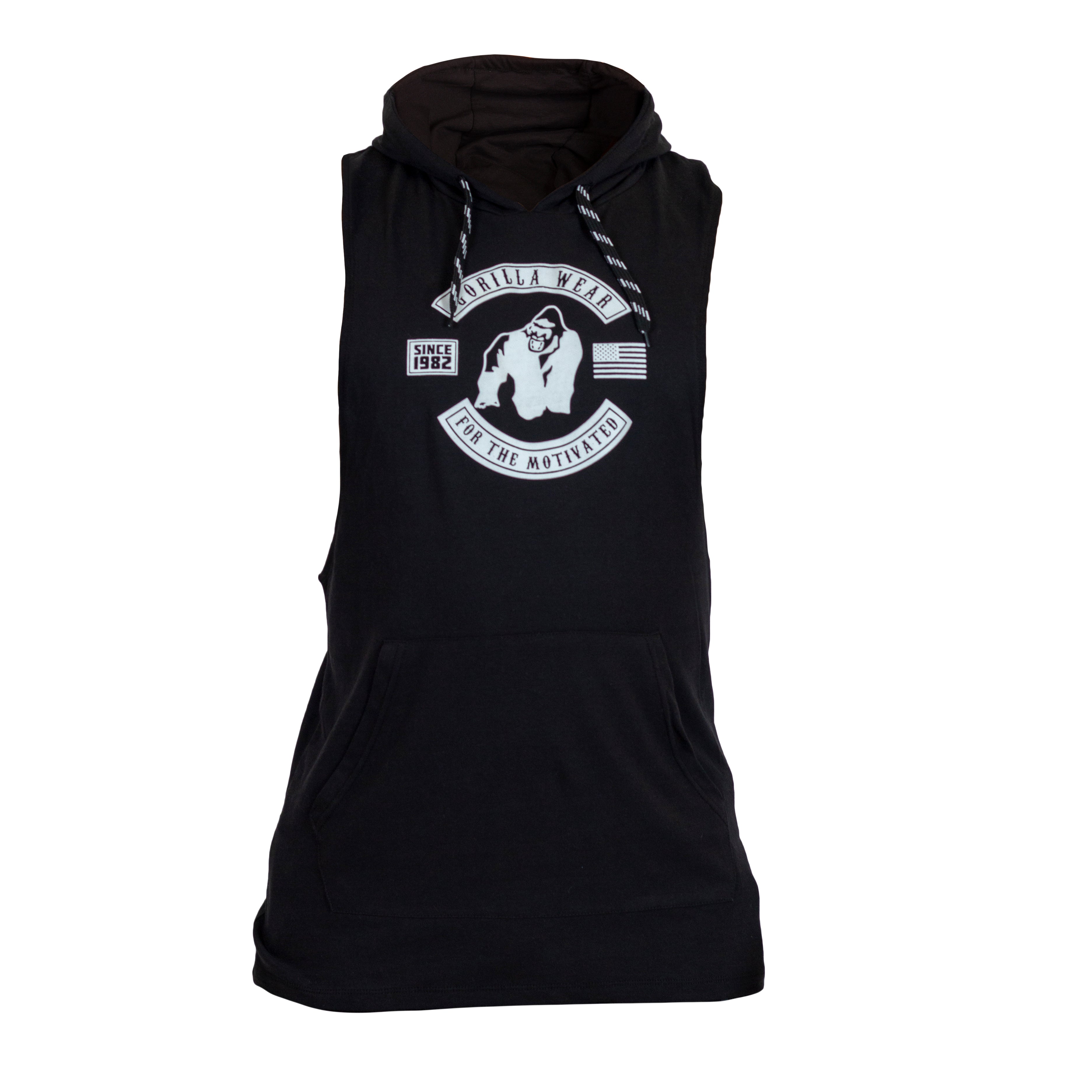 Lawrence Hooded Tank Top, black