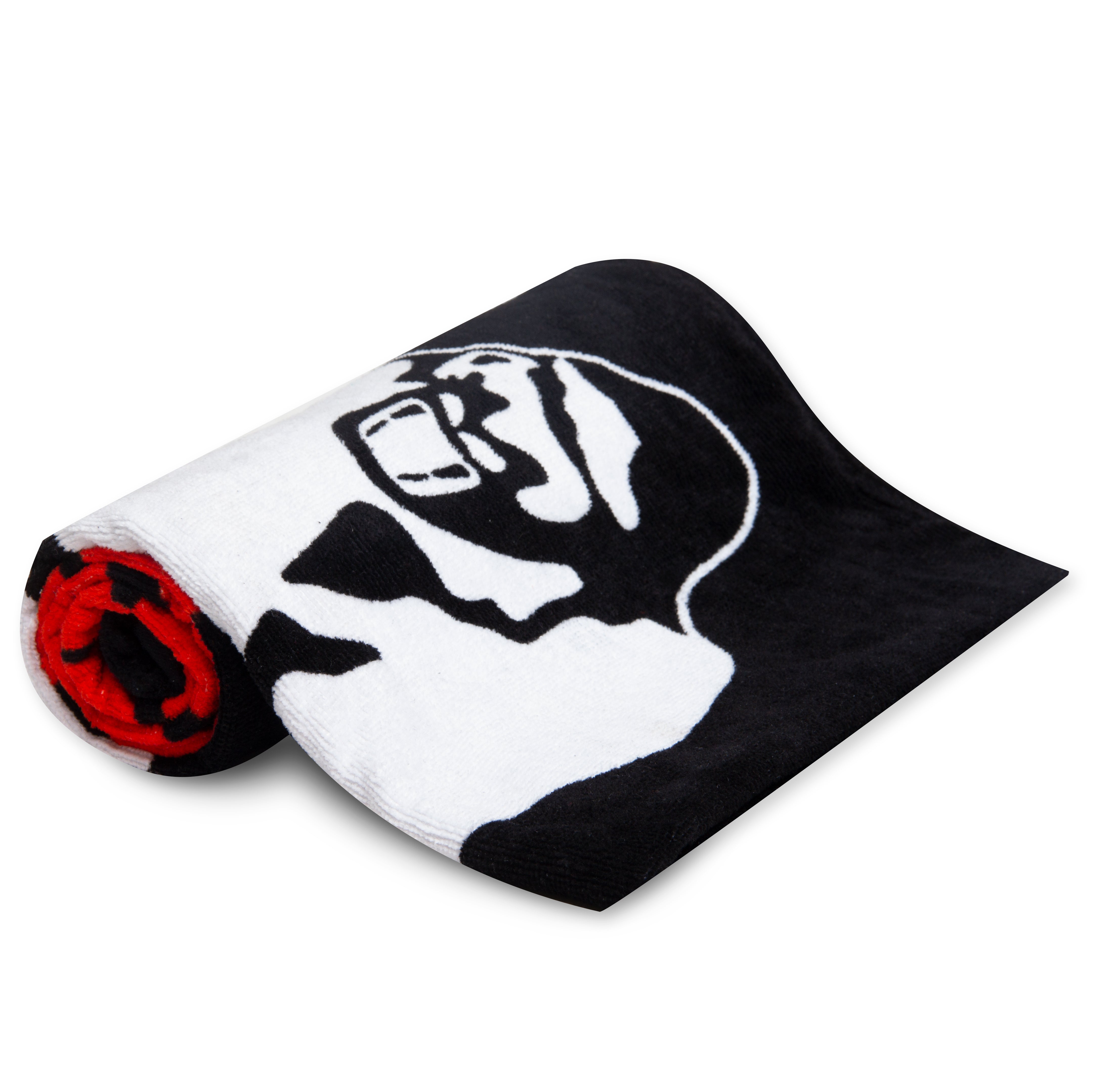 Classic Gym Towel, black/red