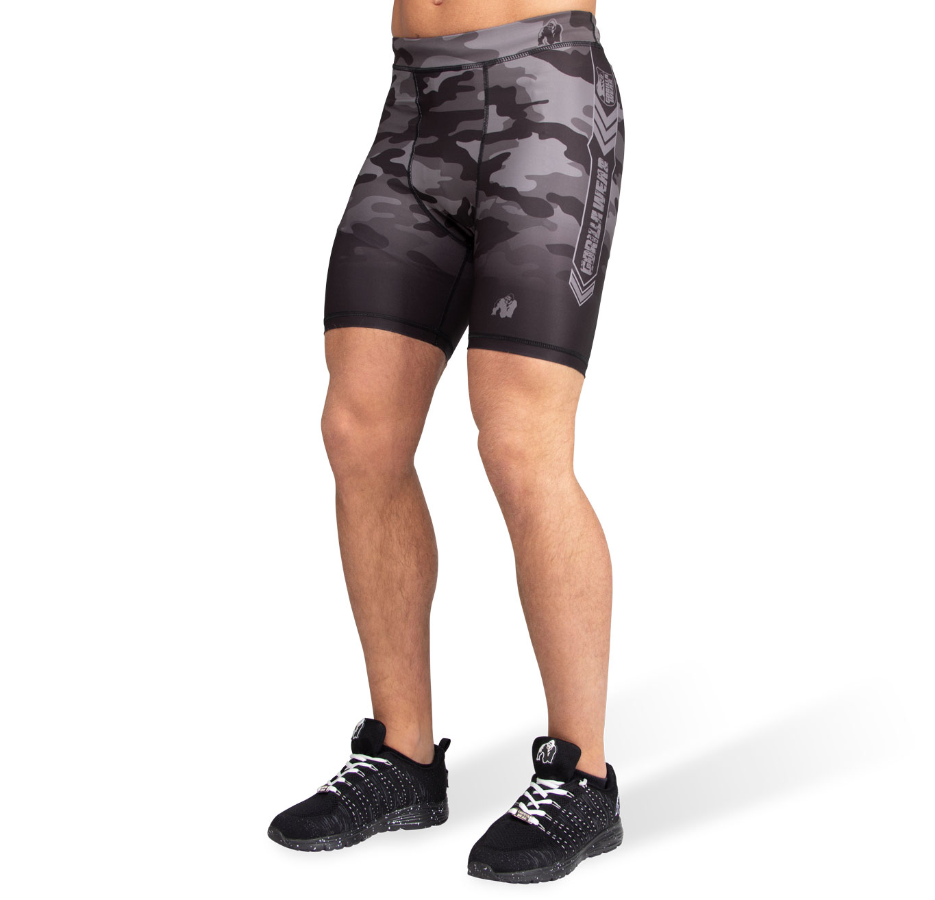 Franklin Shorts, black/grey camo