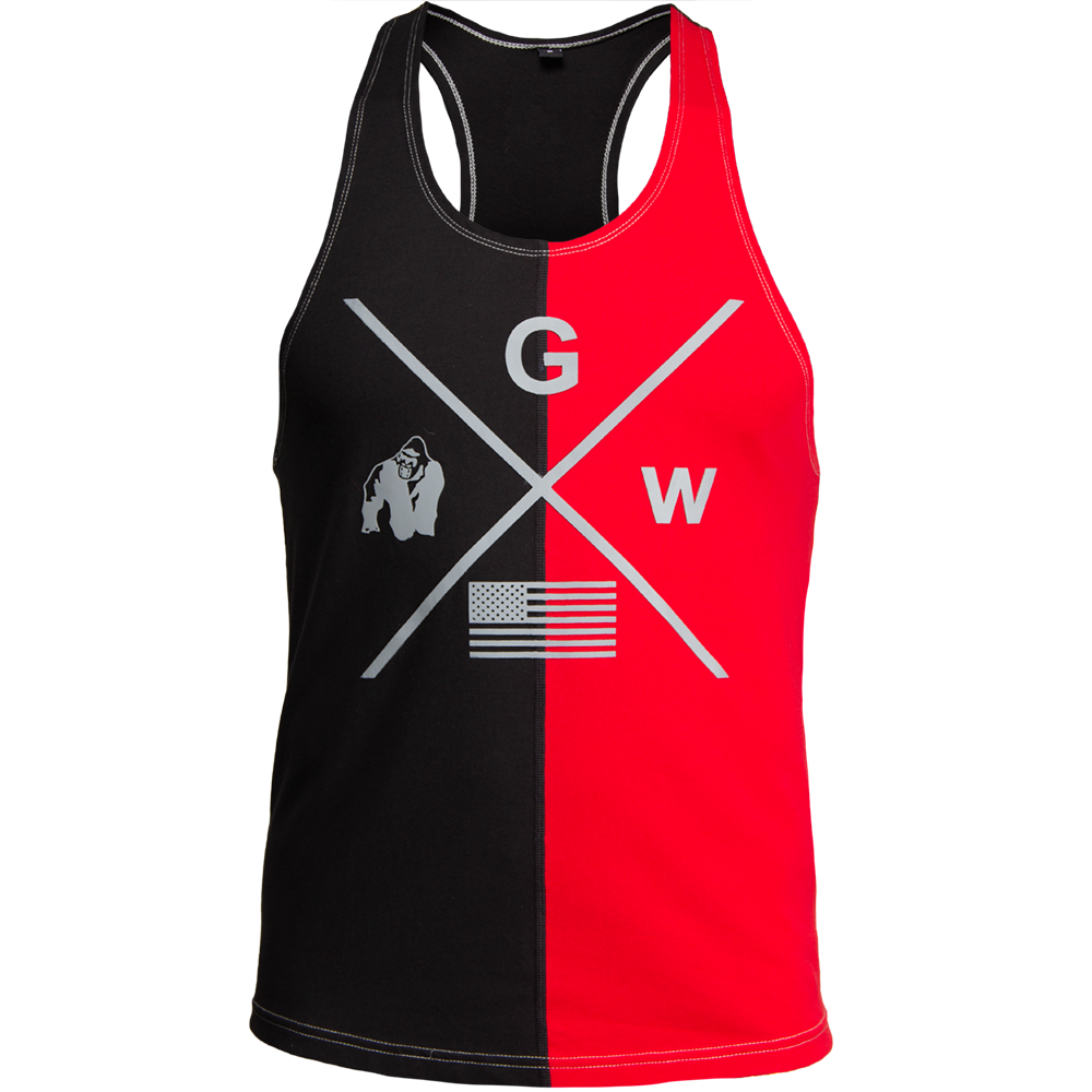 Sterling Stringer Tank Top, black/red