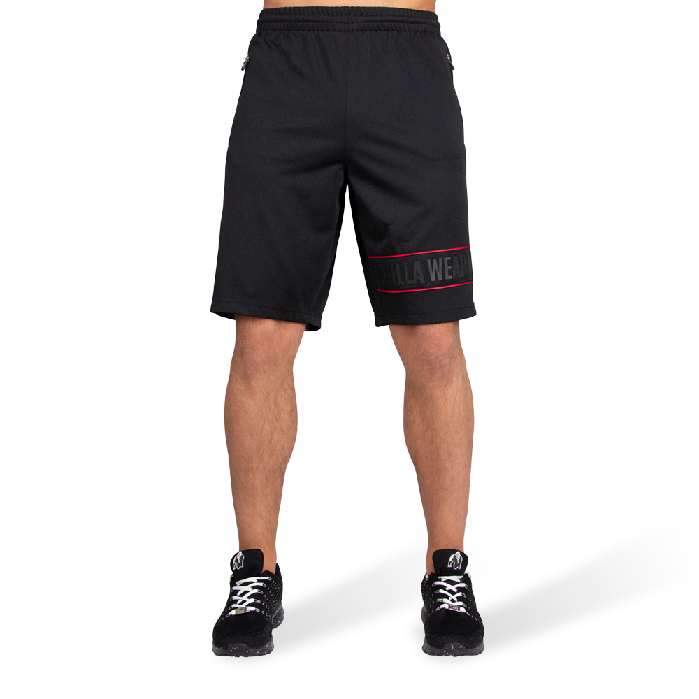 Branson Shorts, black/red