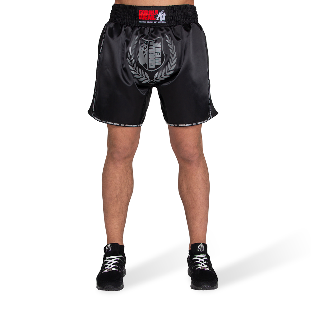 Murdo Muay Thai / Kickboxing Shorts, black/grey camo