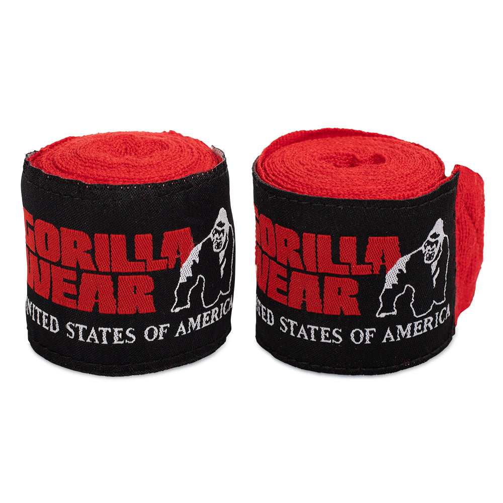 Boxing Hand Wraps, red - 2,5 m