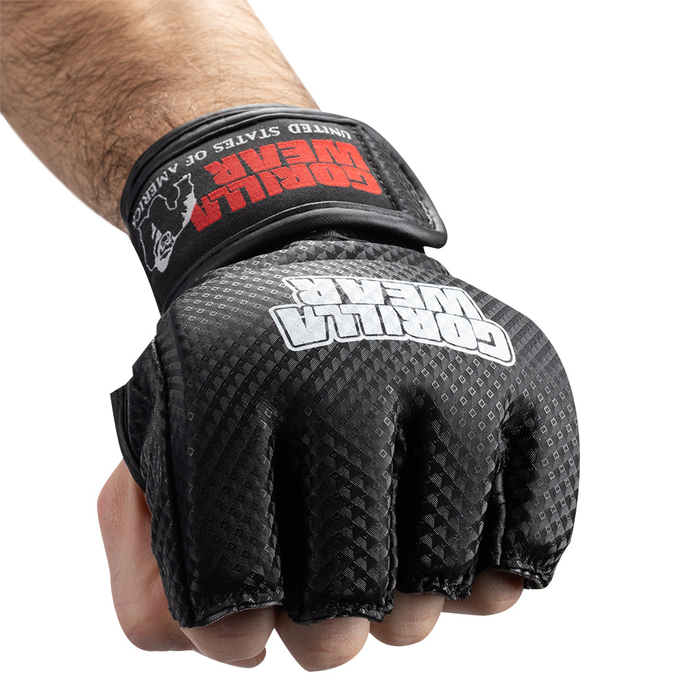 Berea MMA Gloves (without thumb), black/white