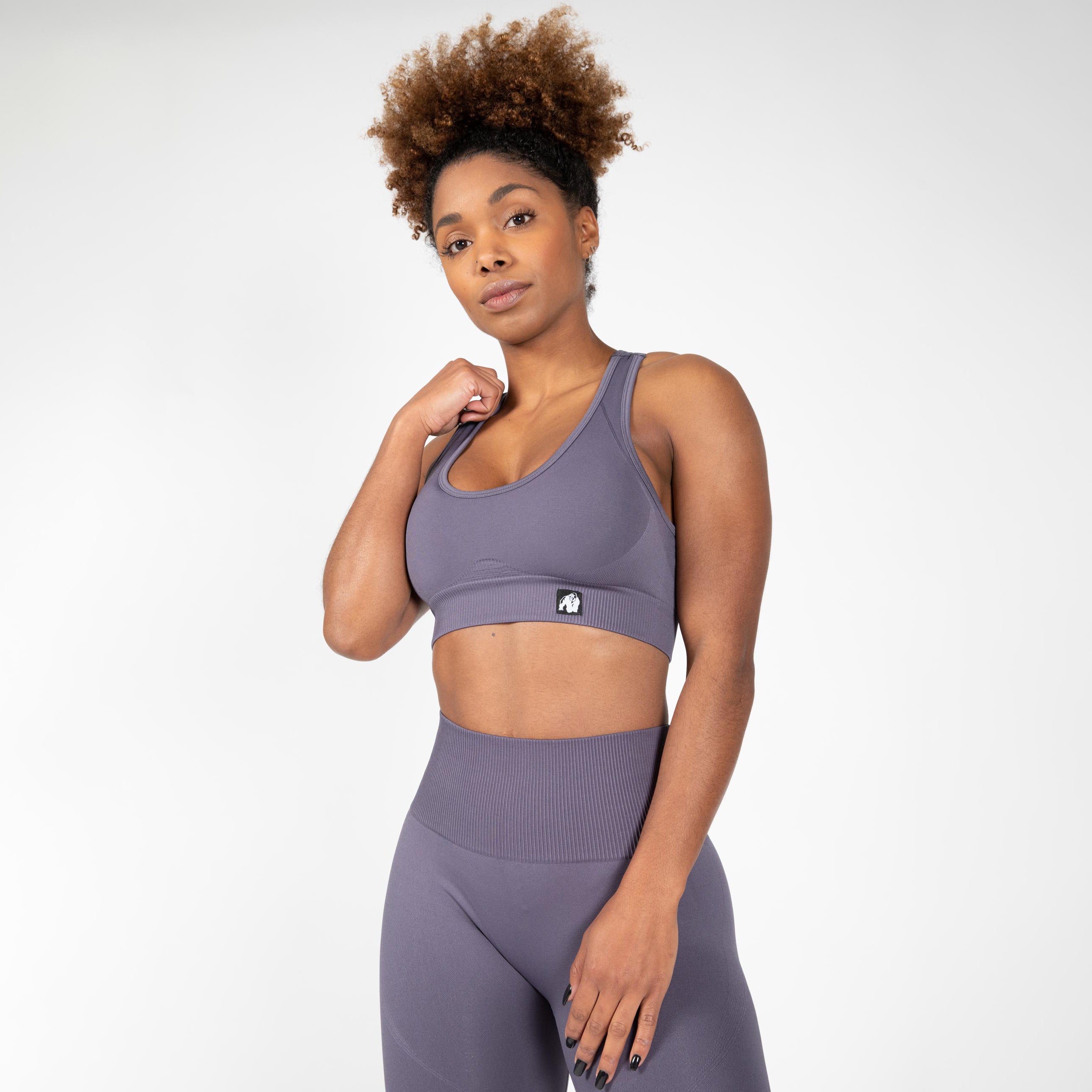 Yava Seamless Sport Bra, grey