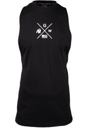 Cisco Drop Armhole Tank Top, black/white