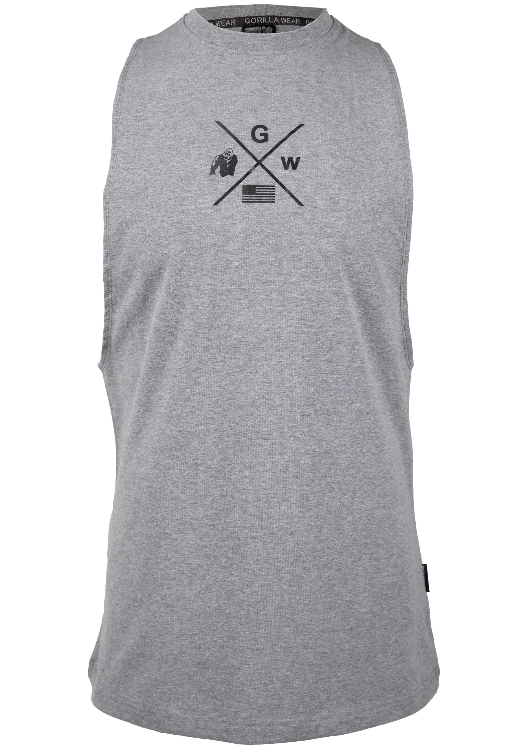 Cisco Drop Armhole Tank Top, grey/black