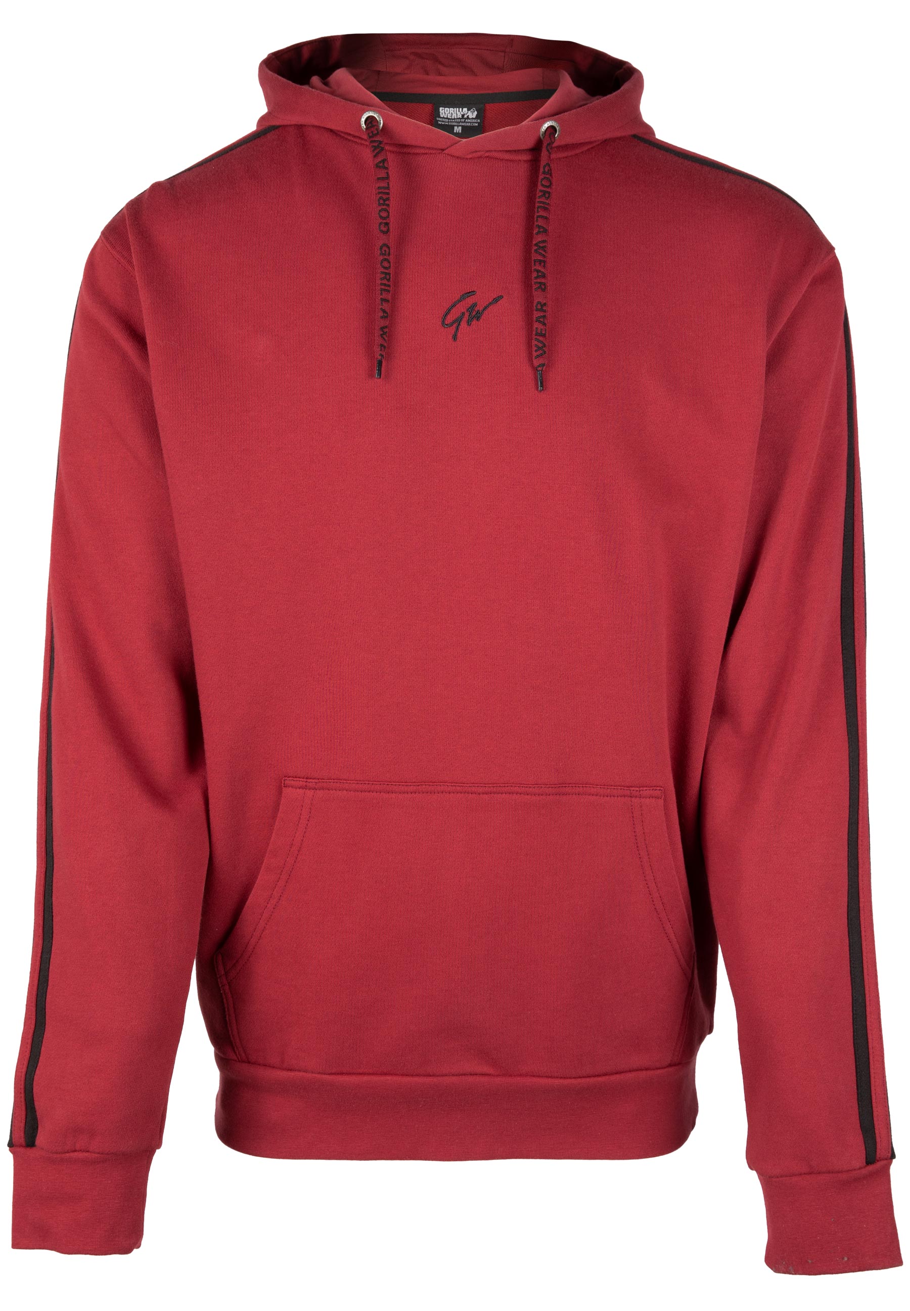 Banks Oversized Hoodie, burgundy red/black