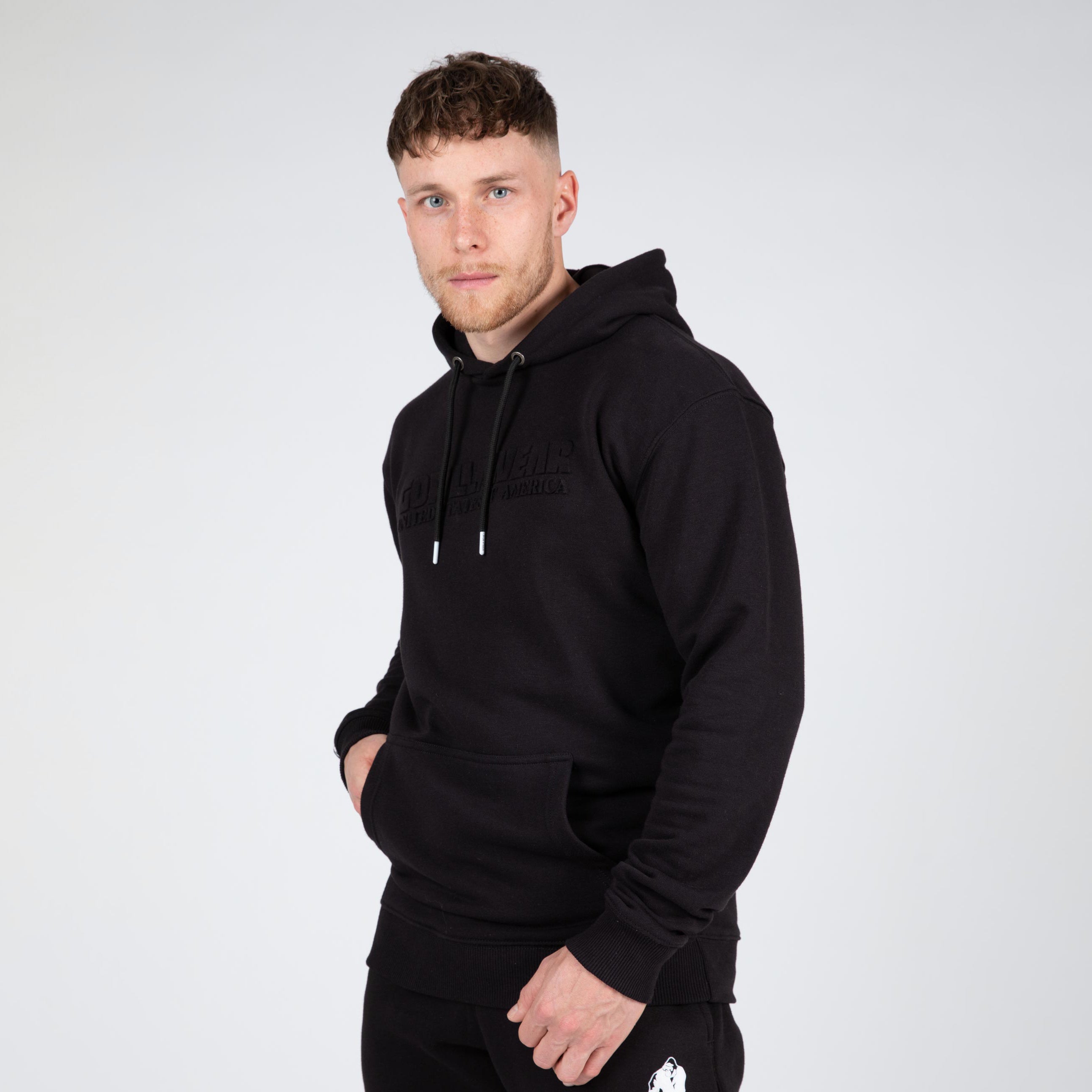 Crowley Oversized Men's Hoodie, black