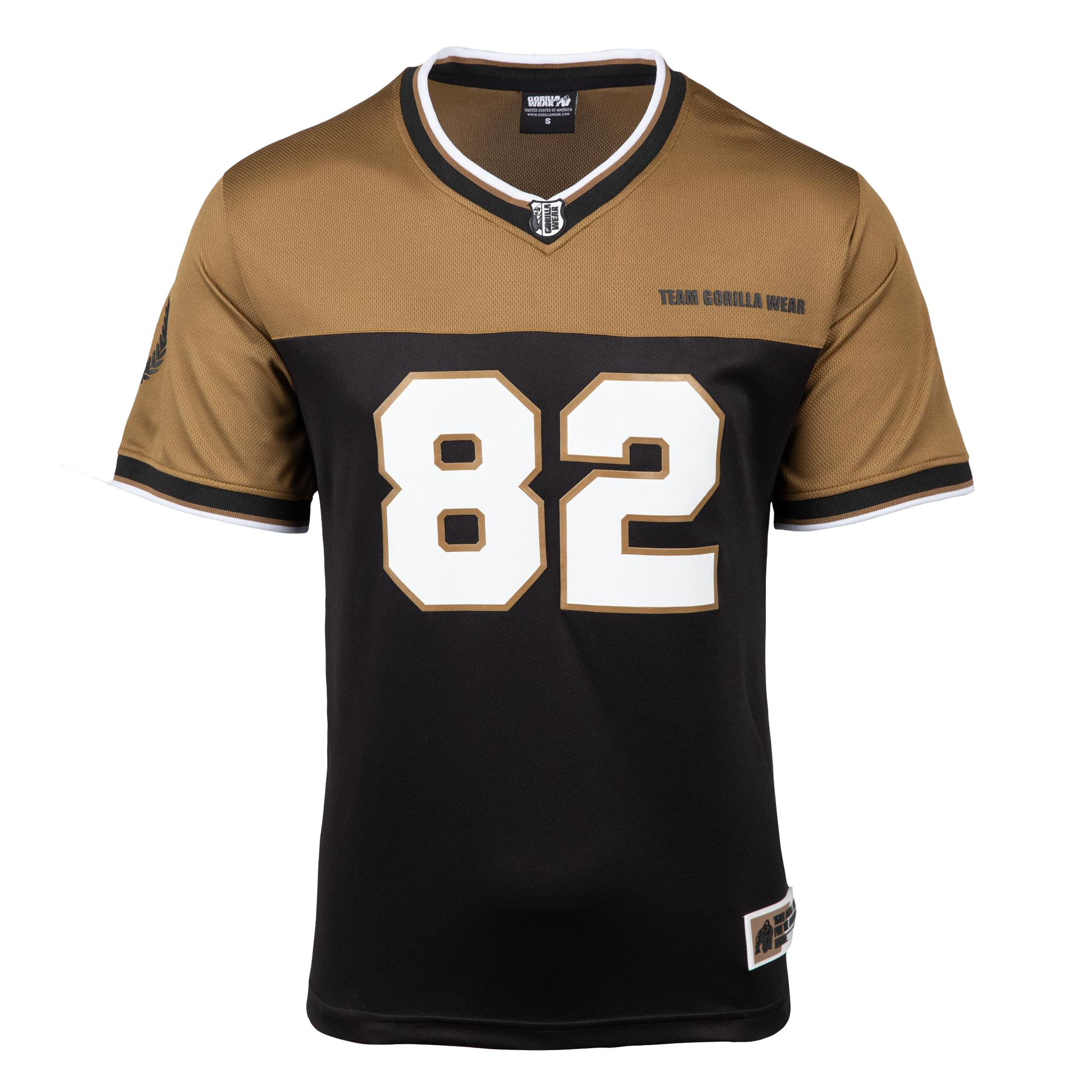 Trenton Football Jersey, black/gold