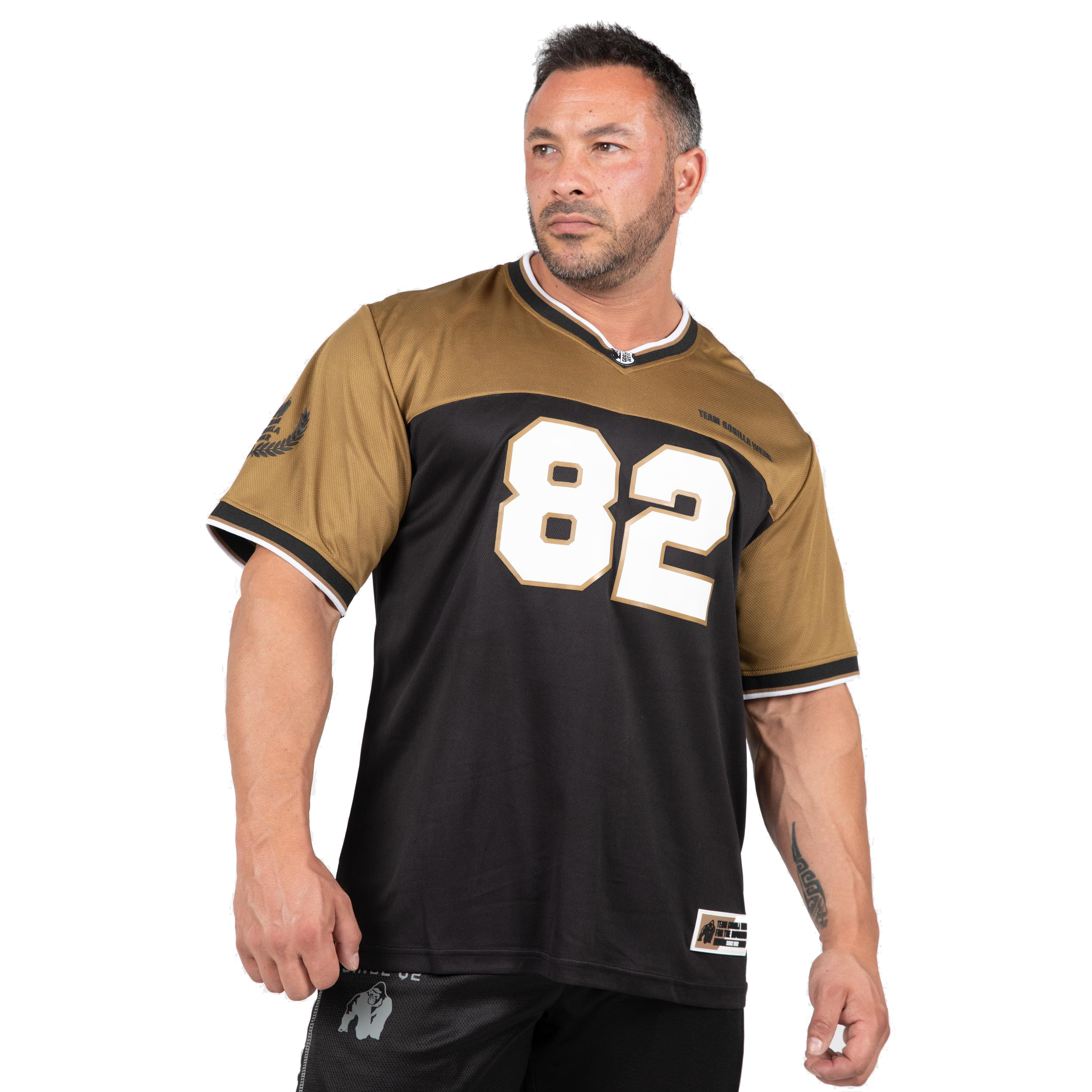 Trenton Football Jersey, black/gold