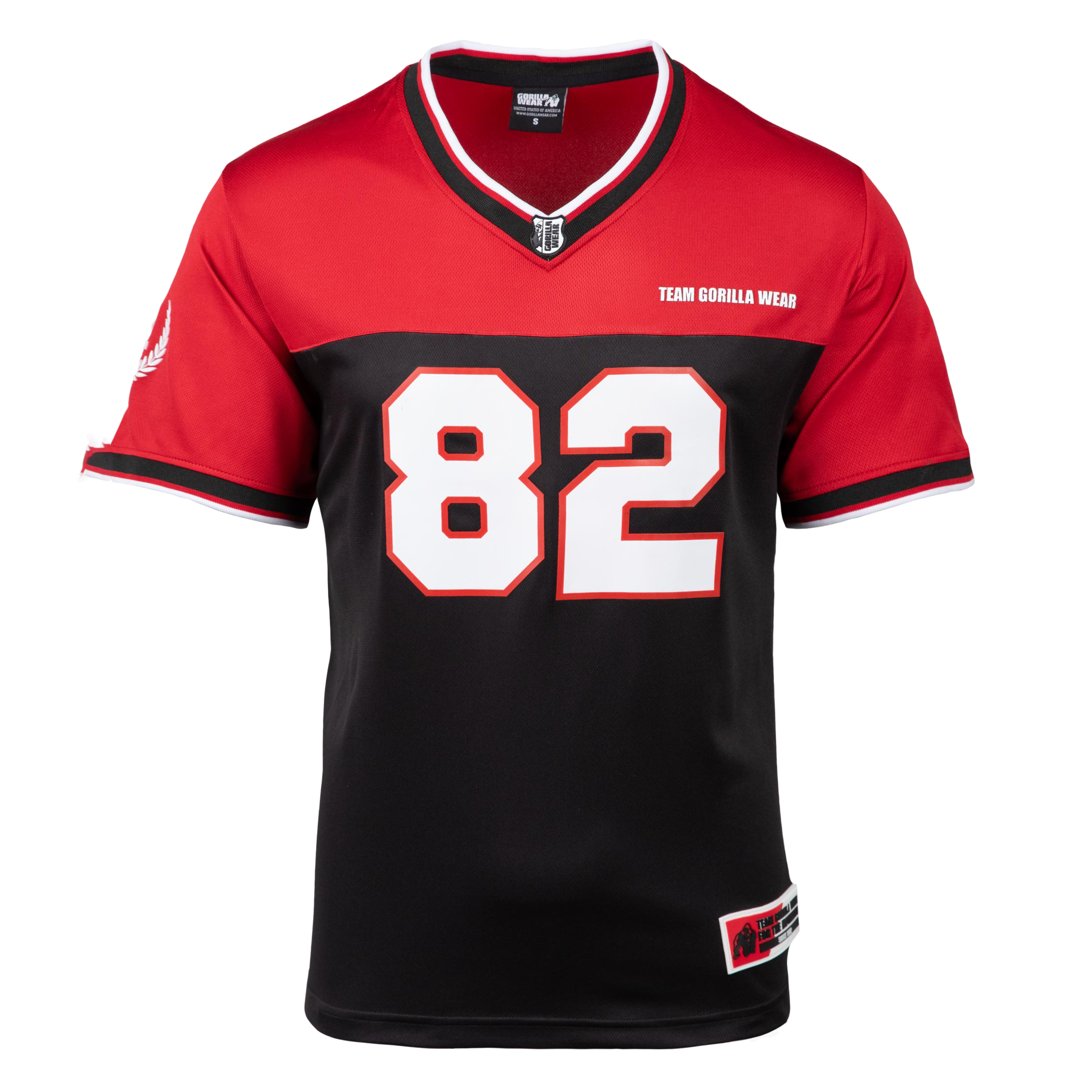 Trenton Football Jersey, black/red