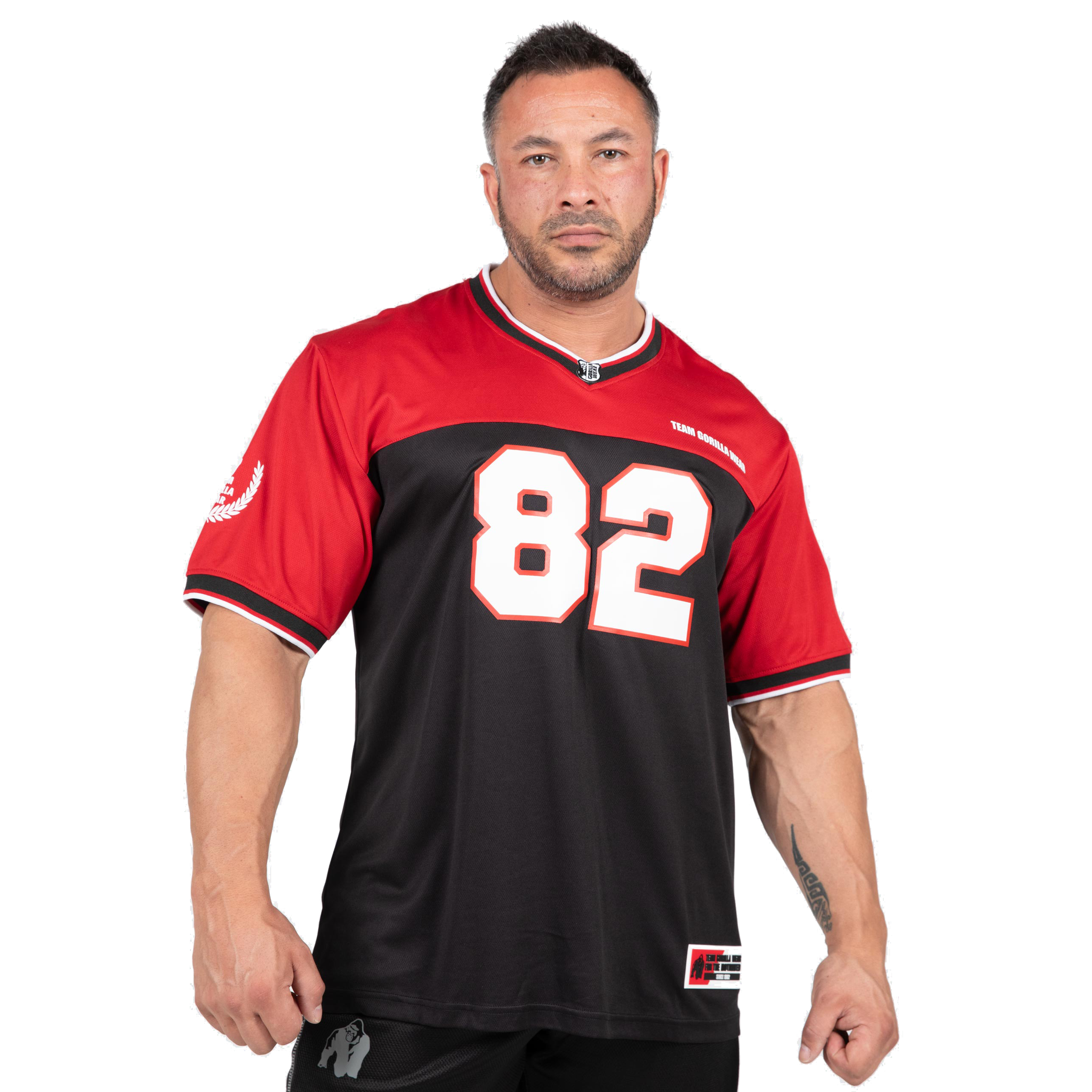 Trenton Football Jersey, black/red