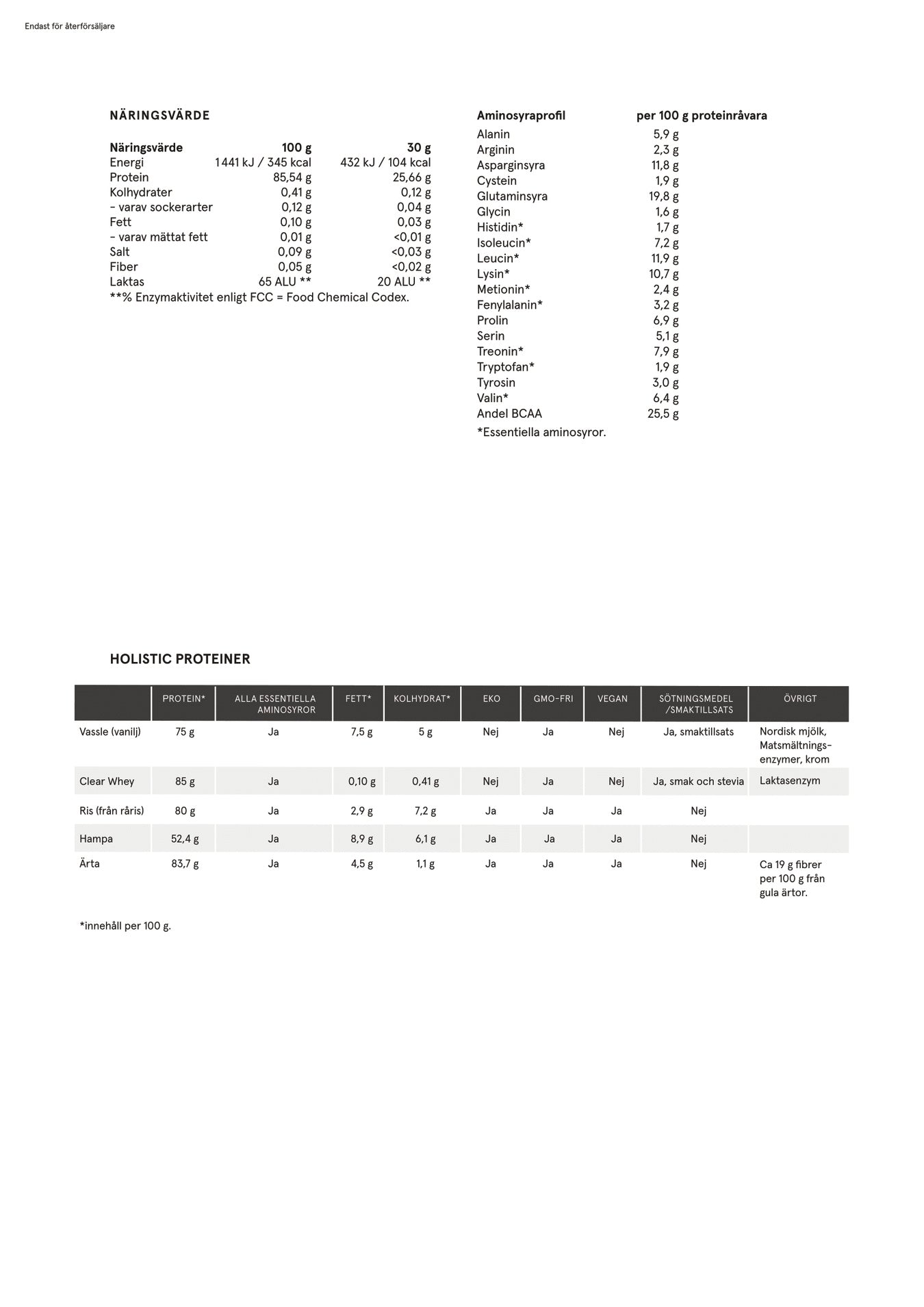 Clear Whey Vassleprotein mango och litchi, 500g