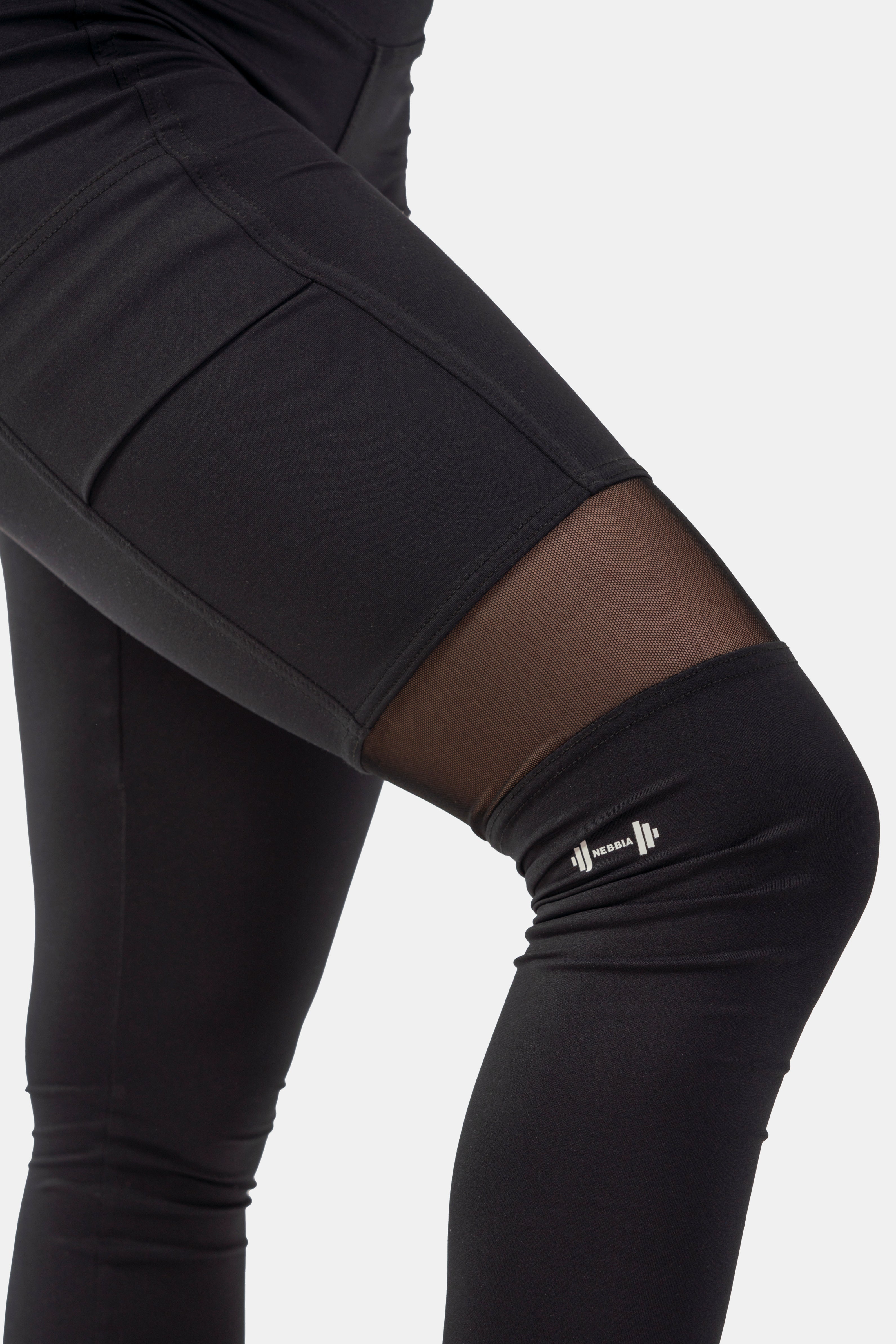 Sporty Smart Pocket High-Waist Leggings, black