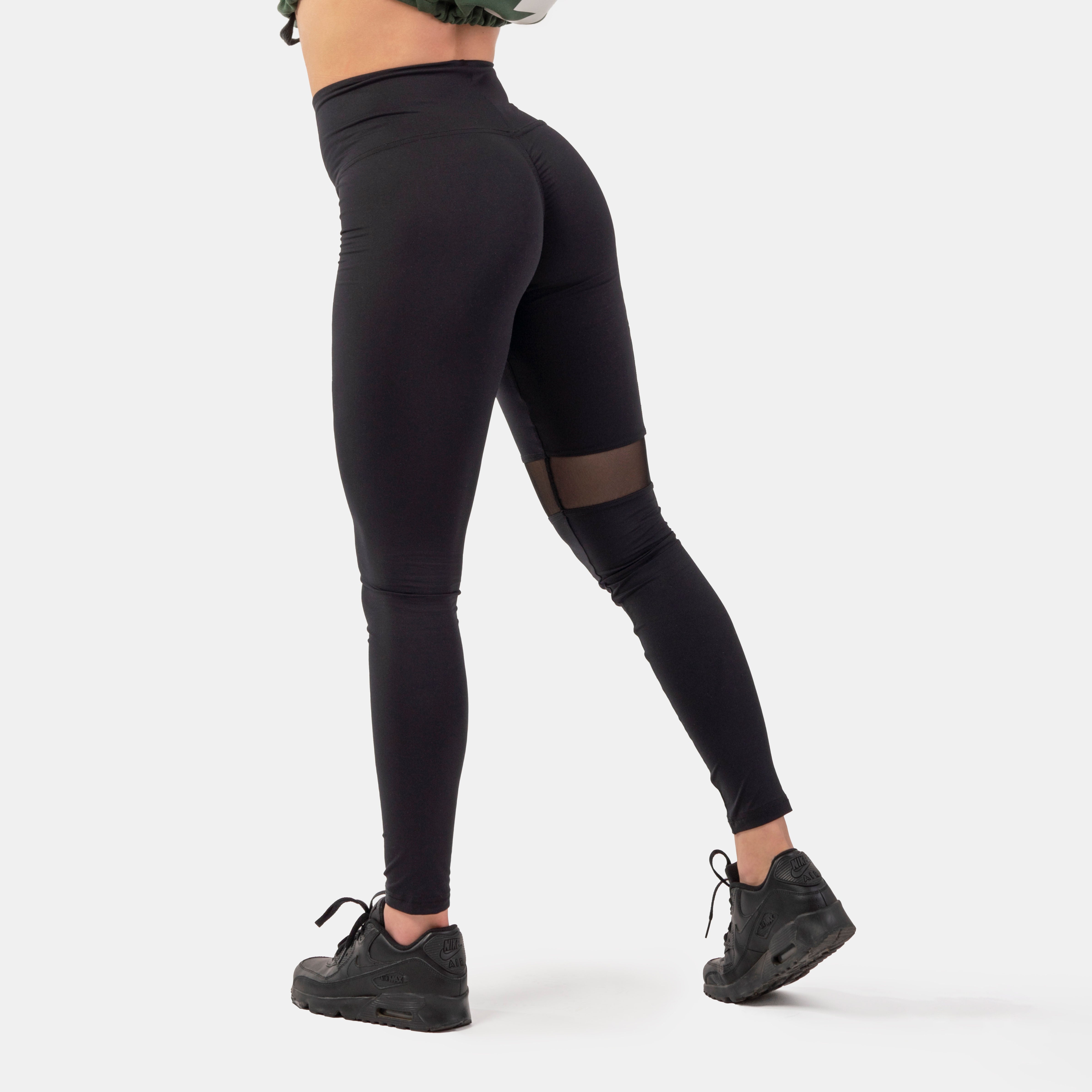 Sporty Smart Pocket High-Waist Leggings, black