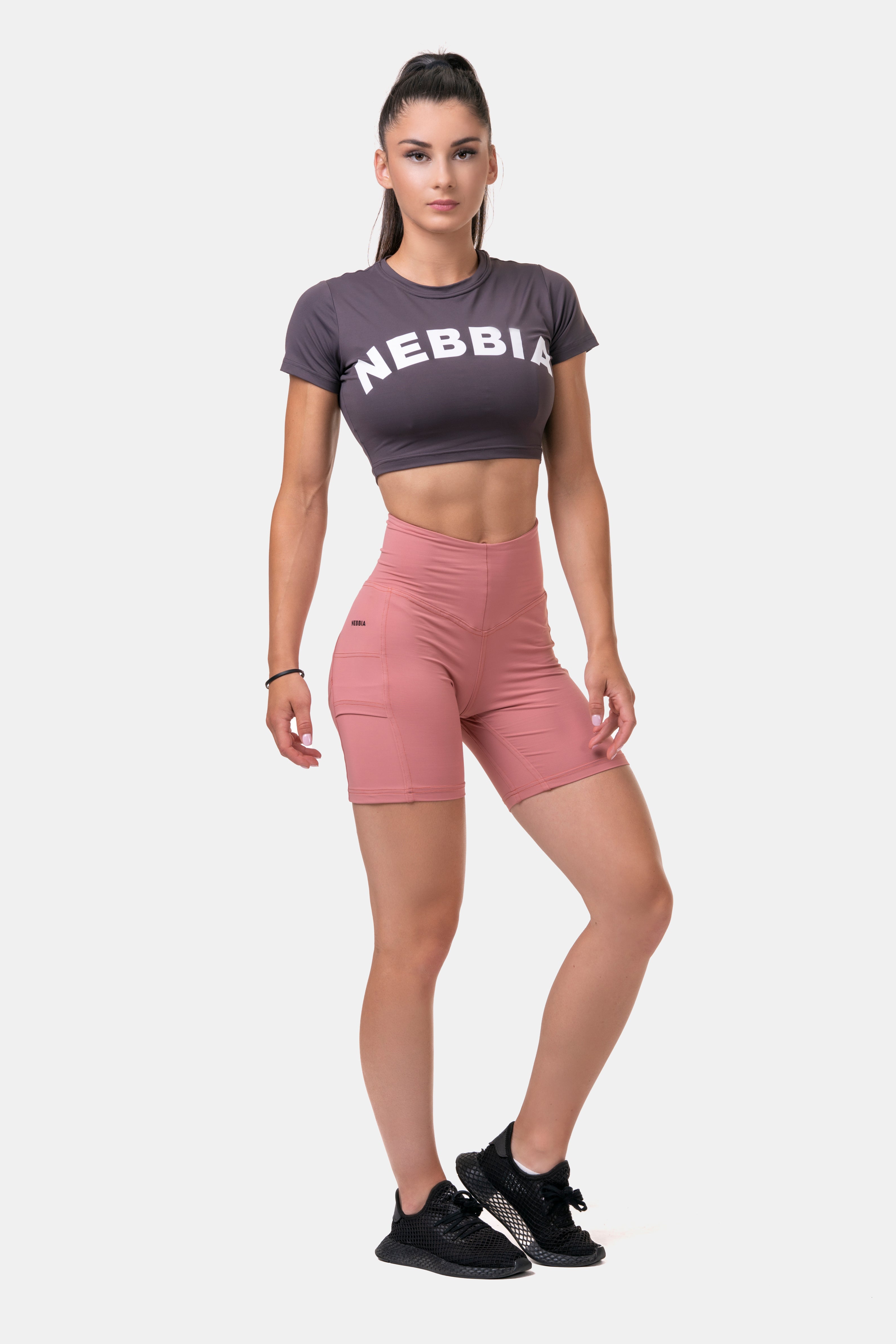 Sporty Crop Top, marron