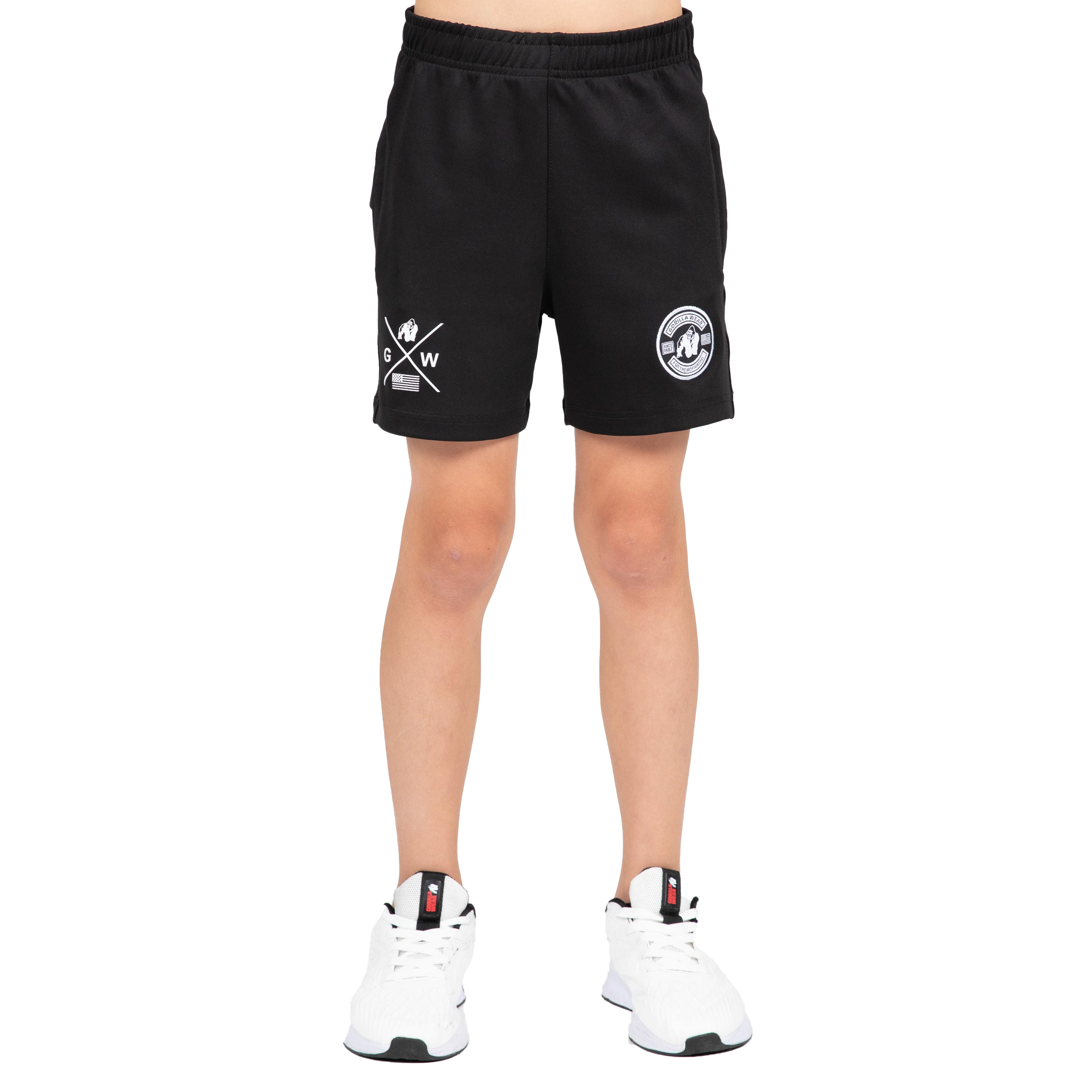 Vernon Kids Track Shorts, black