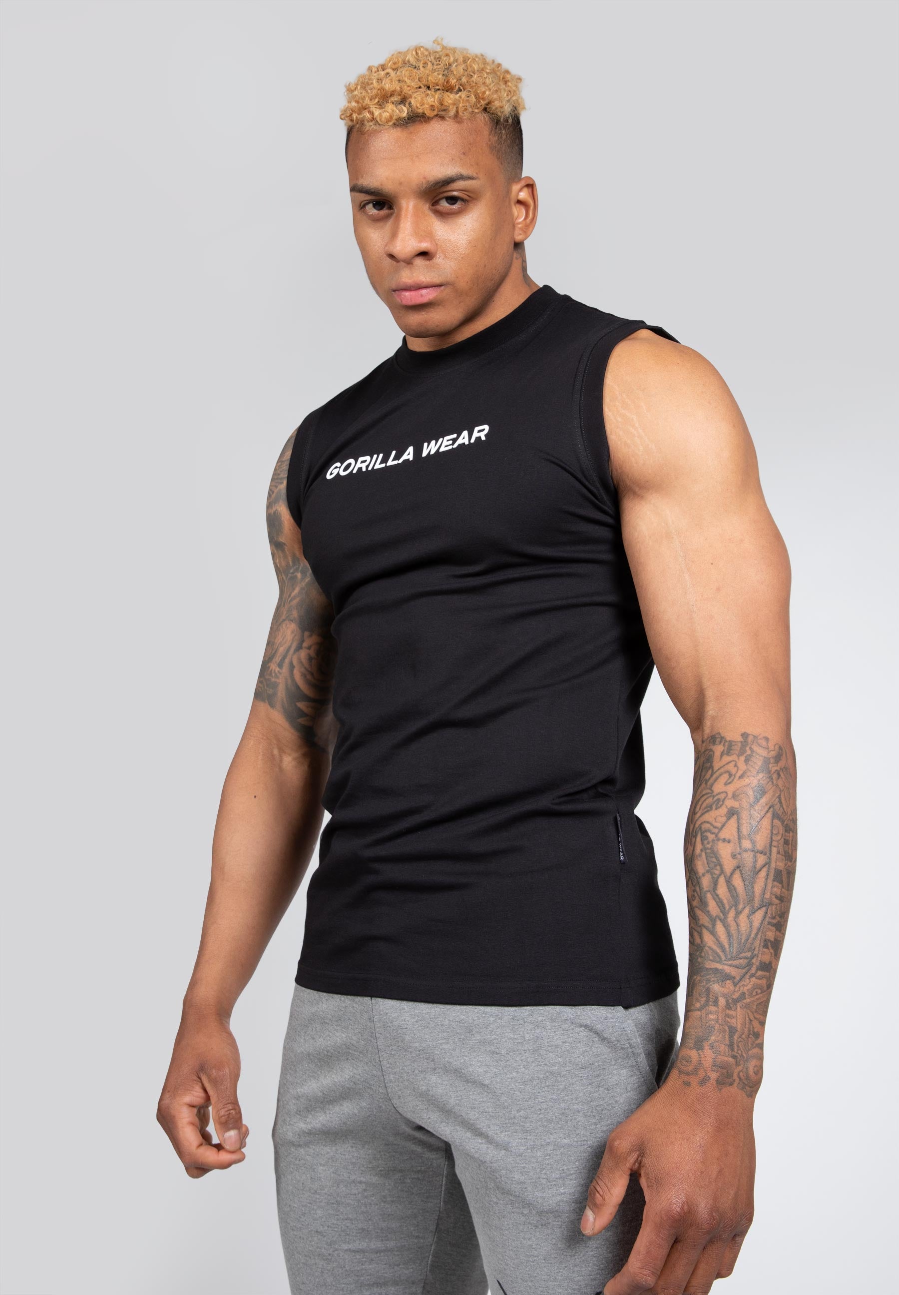 Sorrento Sleeveless T-Shirt, black