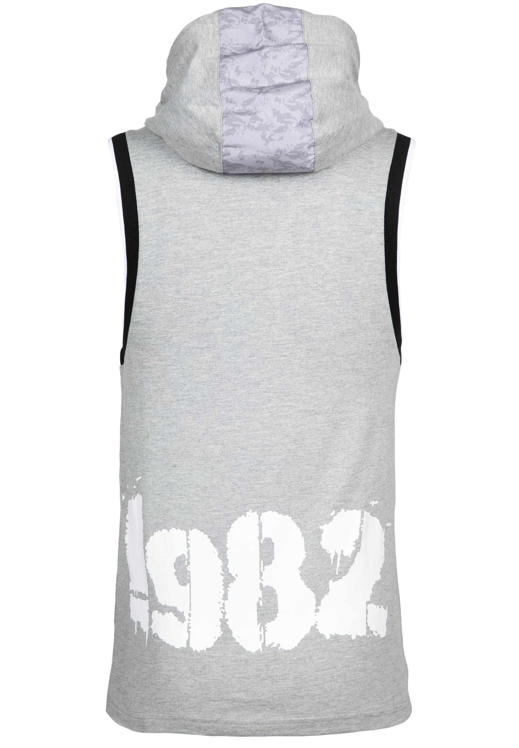 Loretto Hooded Tank Top, grey melange