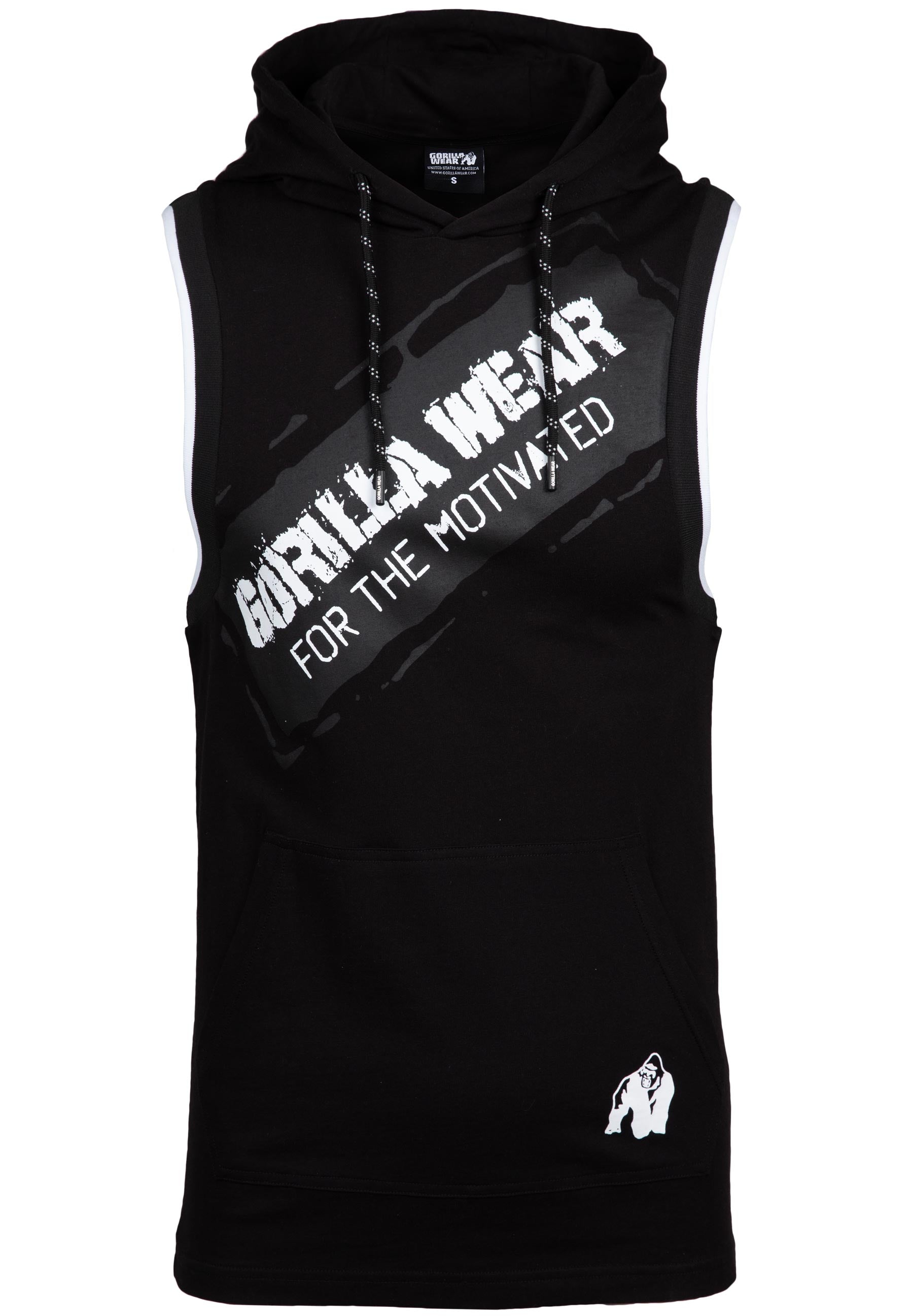 Loretto Hooded Tank Top, black