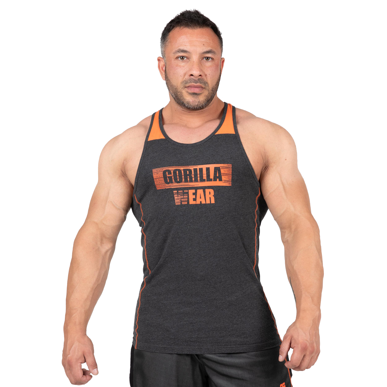 Wallace Tank Top, grey/orange