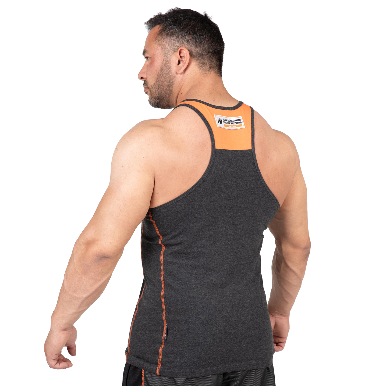 Wallace Tank Top, grey/orange