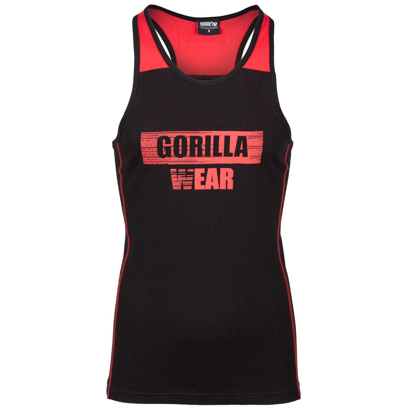 Wallace Tank Top, black/red