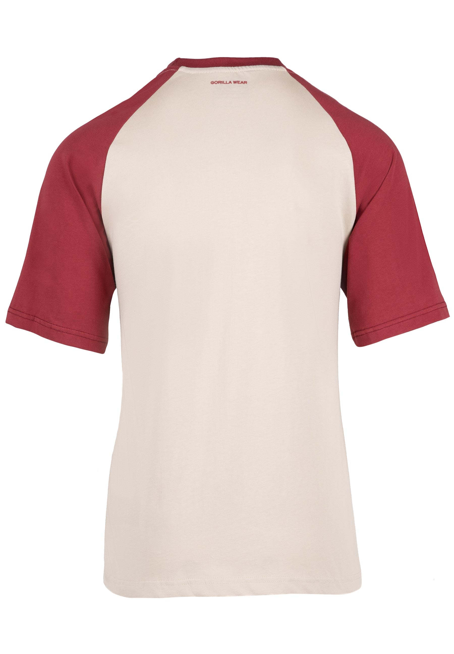 Logan Oversized T-Shirt, beige/red