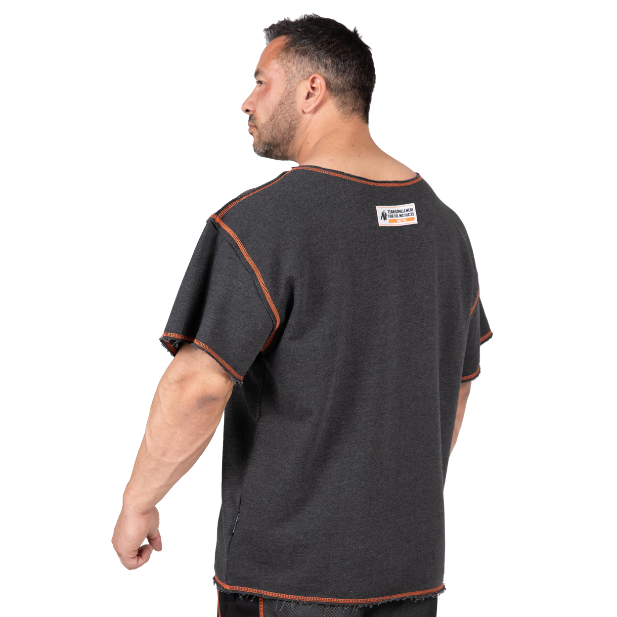 Wallace Workout Top, grey/orange