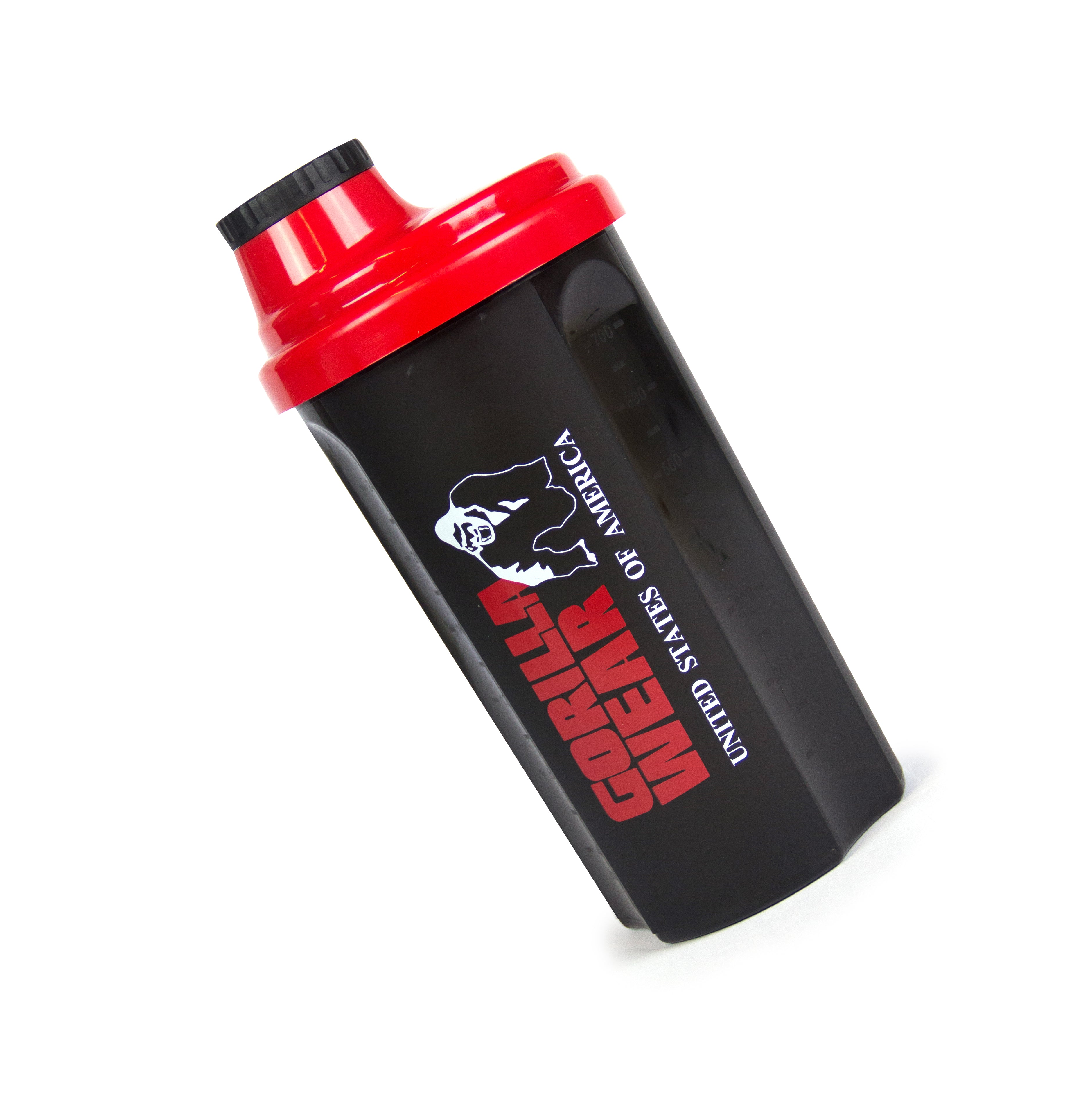 Gorilla Wear Shaker 700 ml, black/red