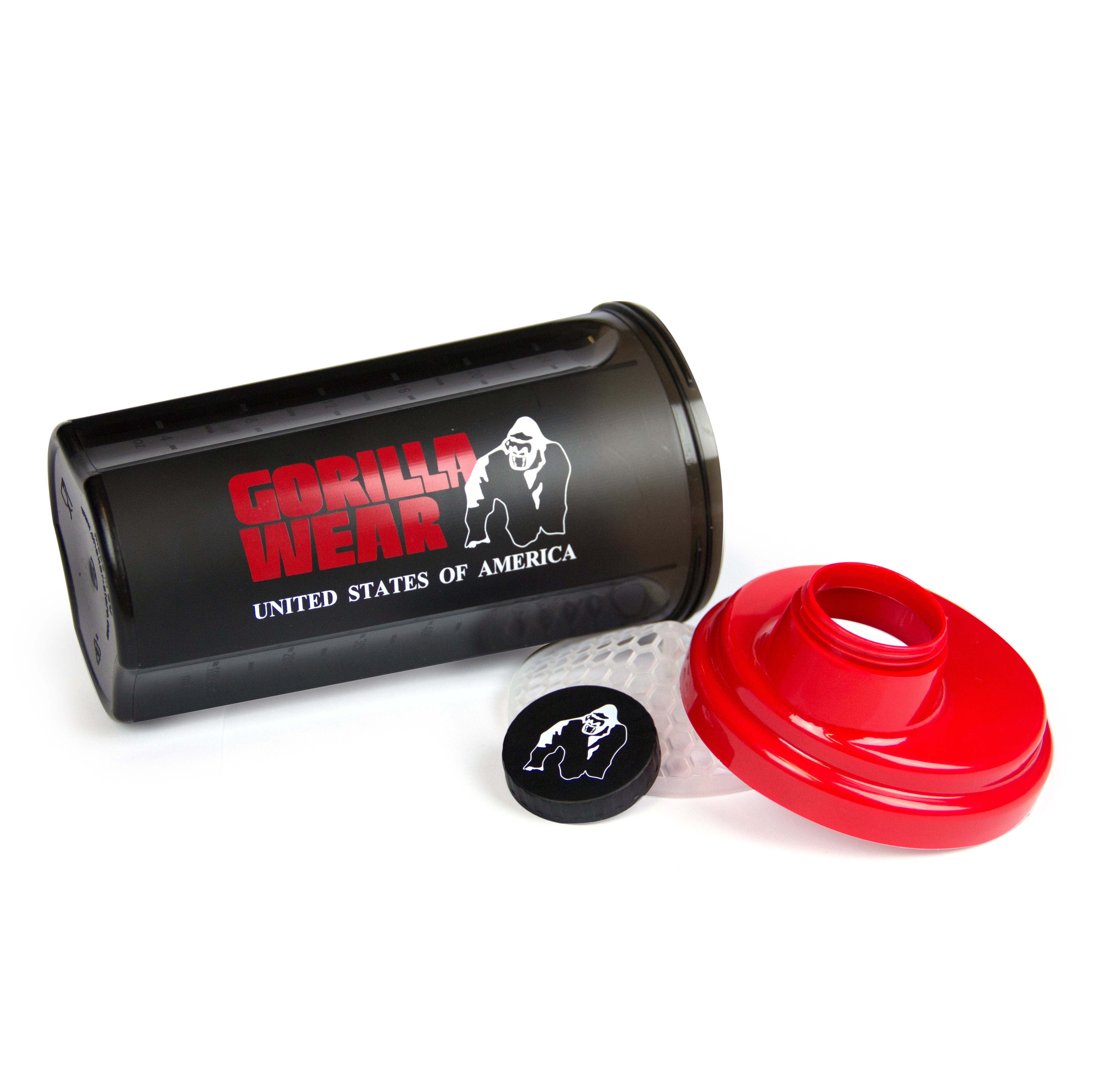 Gorilla Wear Shaker 700 ml, black/red