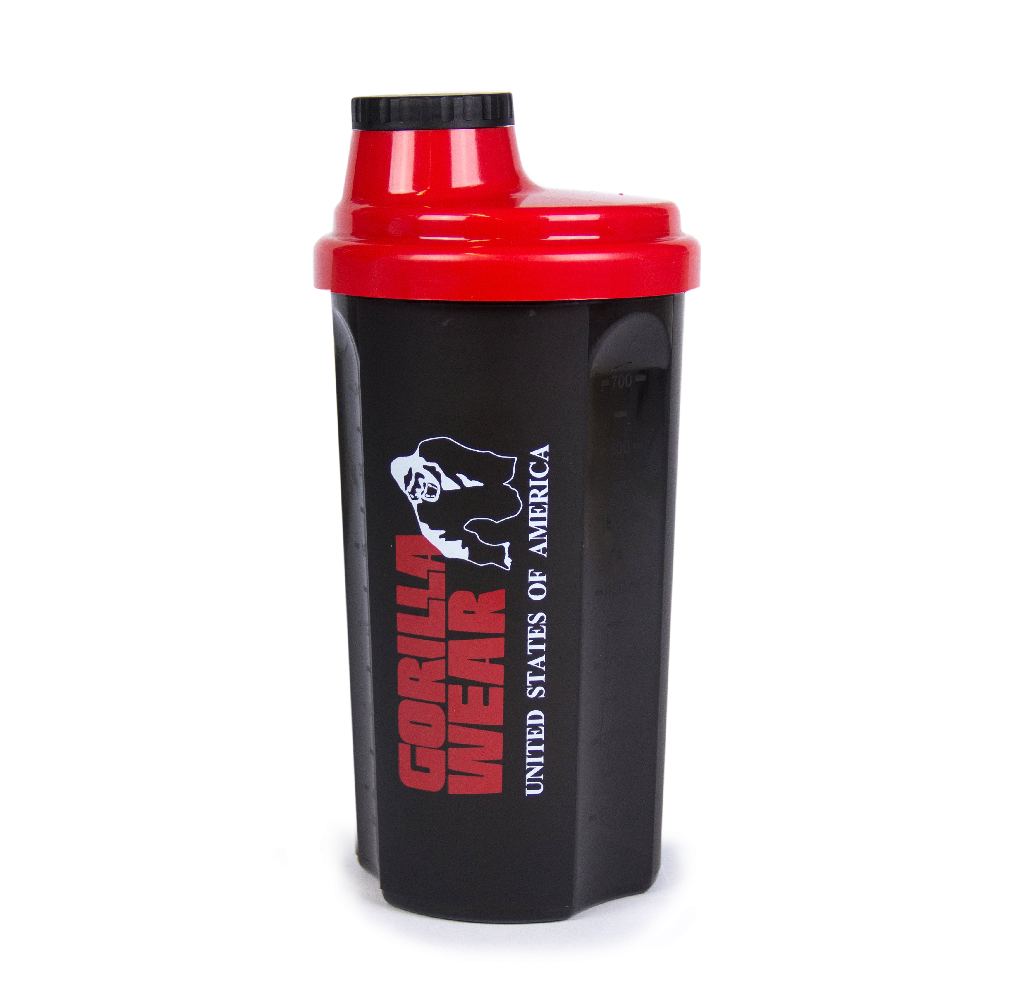 Gorilla Wear Shaker 700 ml, black/red