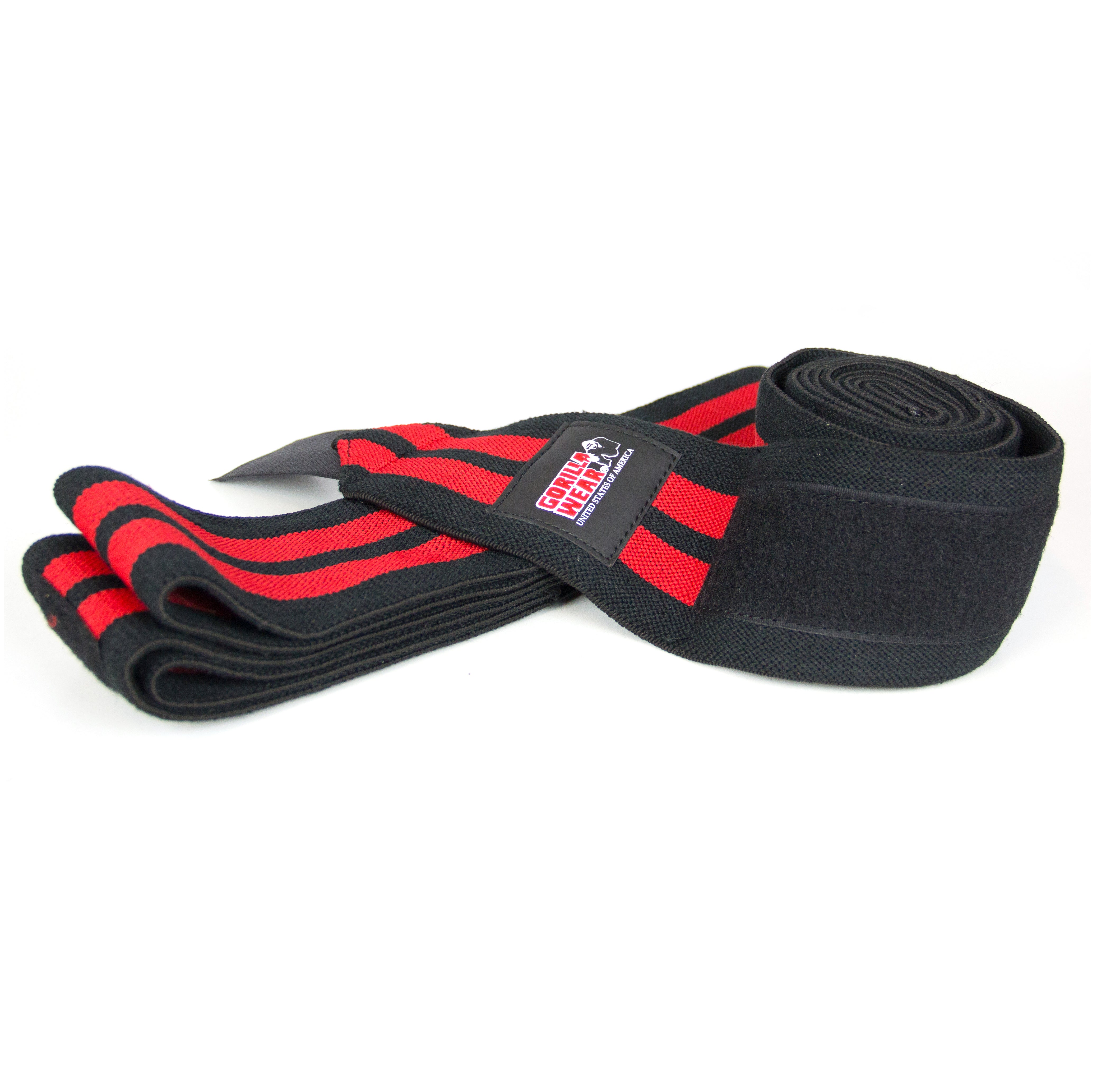 GW Knee Wraps 2 m, black/red