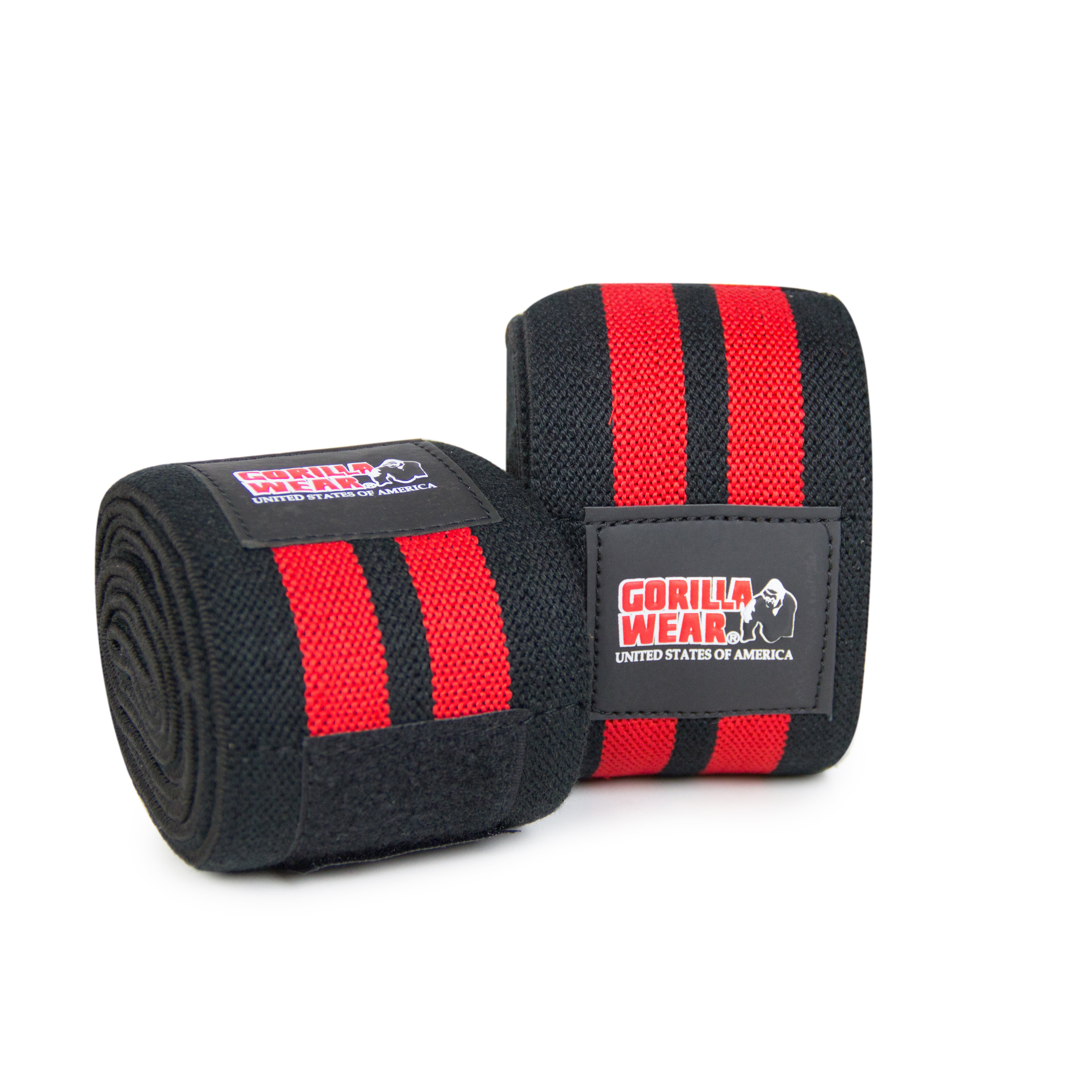 GW Knee Wraps 2 m, black/red