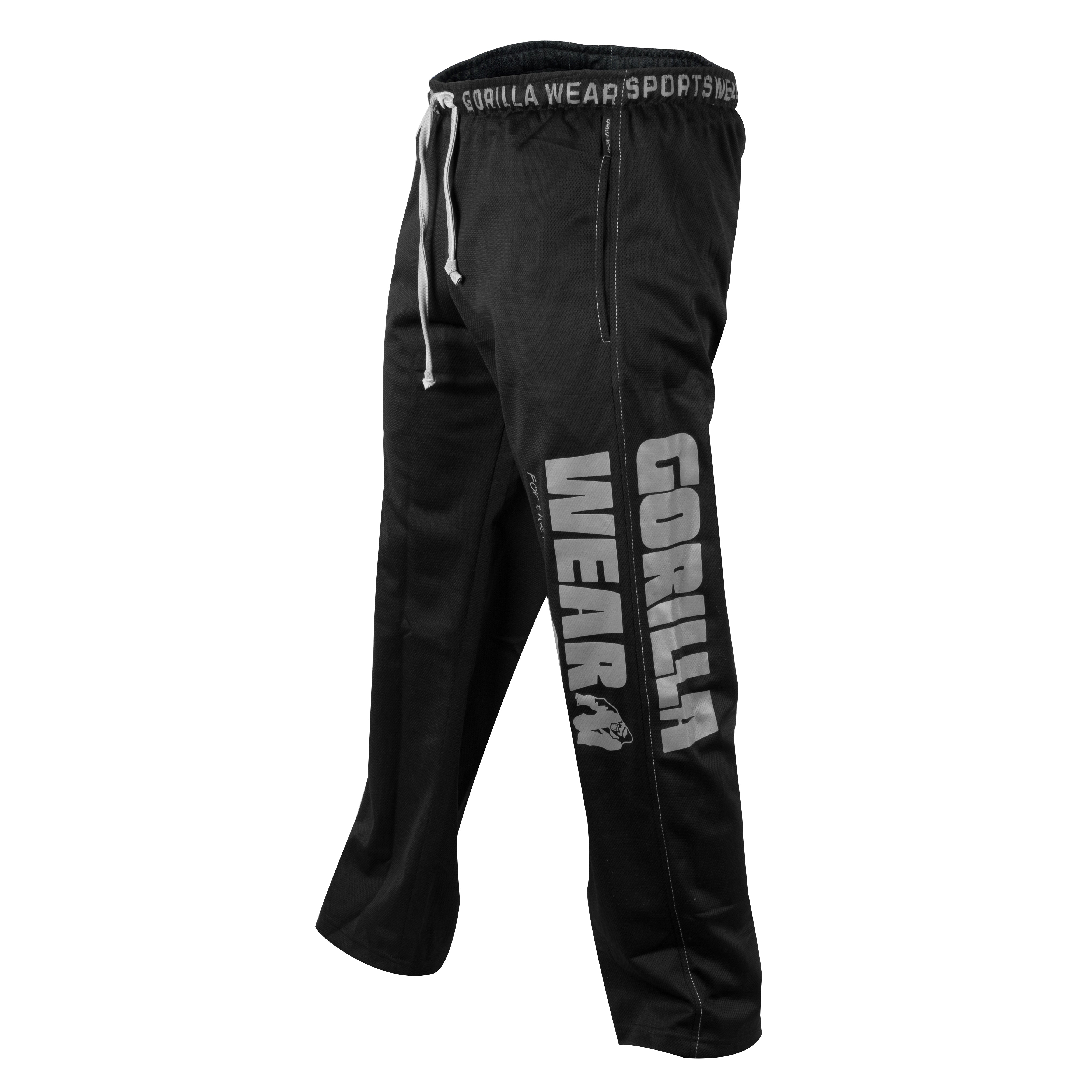 Logo Mesh Pants, black