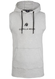 Lincoln Sleeveless Hoodie, grey