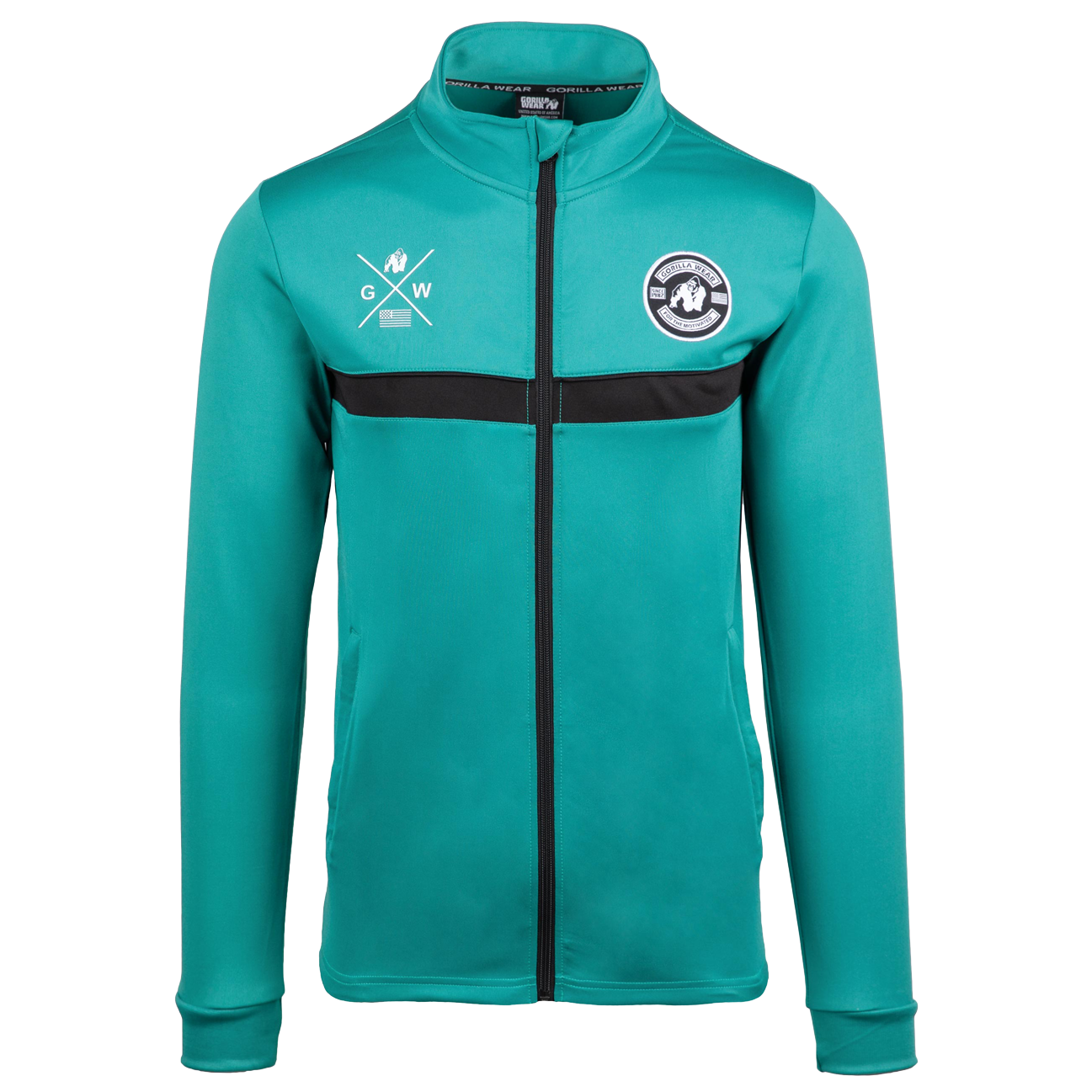 Vernon Track Jacket, teal green