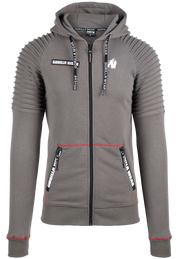 Georgia Zipped Hoodie, grey