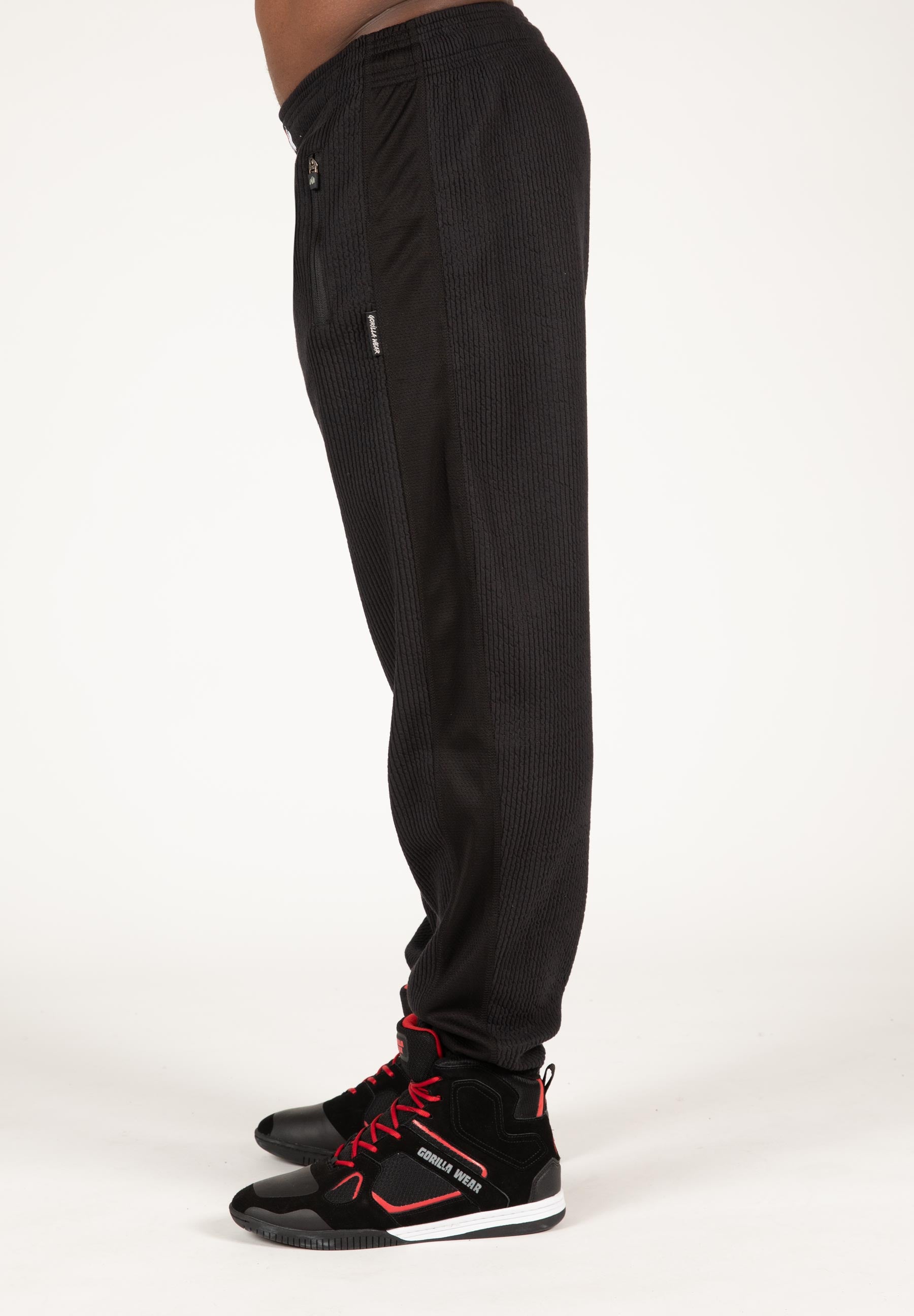 Augustine Old School Pants, black/red