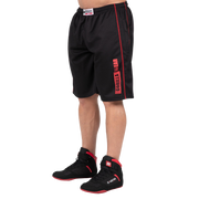 Wallace Mesh Shorts, black/red