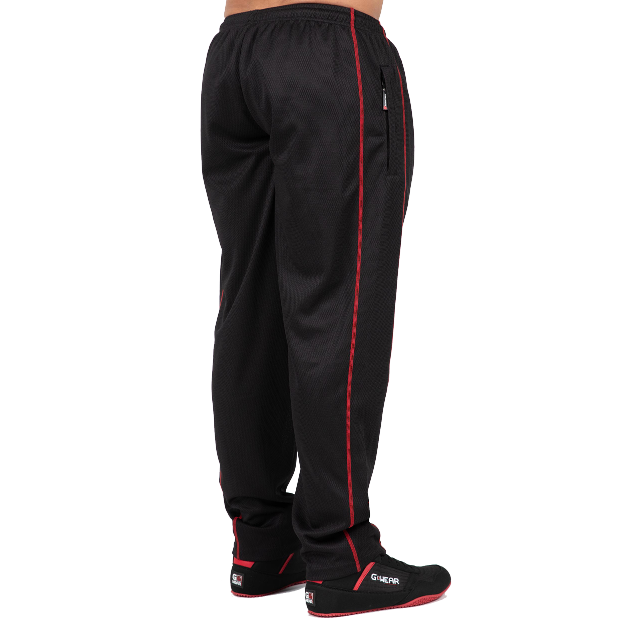 Wallace Mesh Pants, black/red