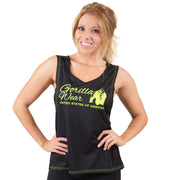 Odessa Cross Back Tanktop, black/neon lime