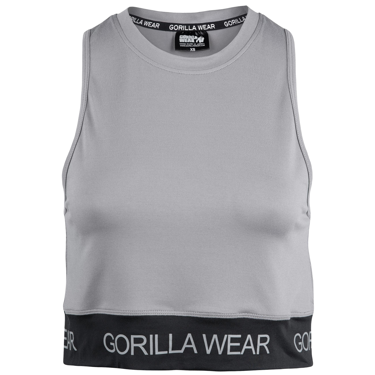 Colby Cropped Tank Top, grey