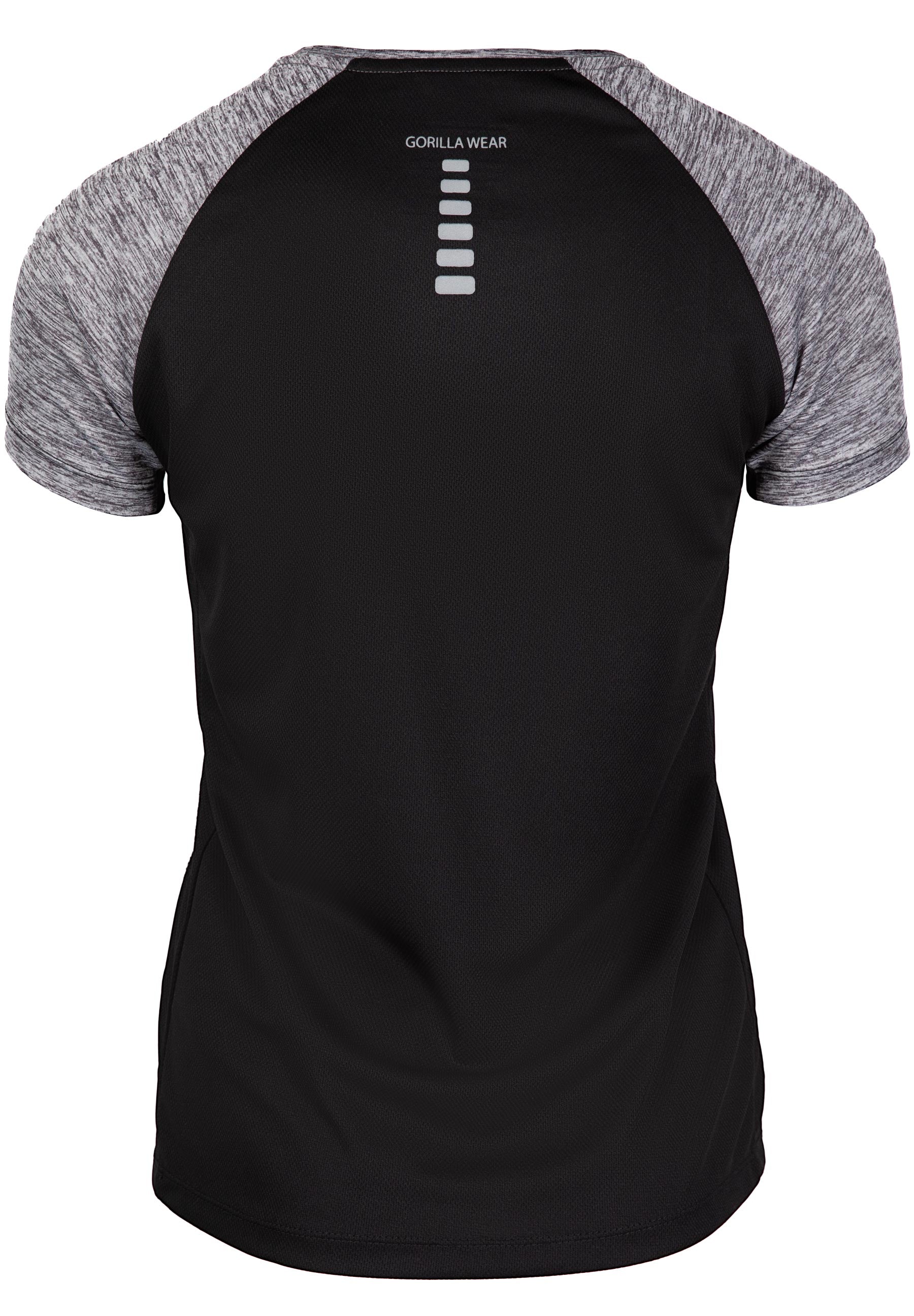 Monetta Performance T-Shirt, grey melange/black