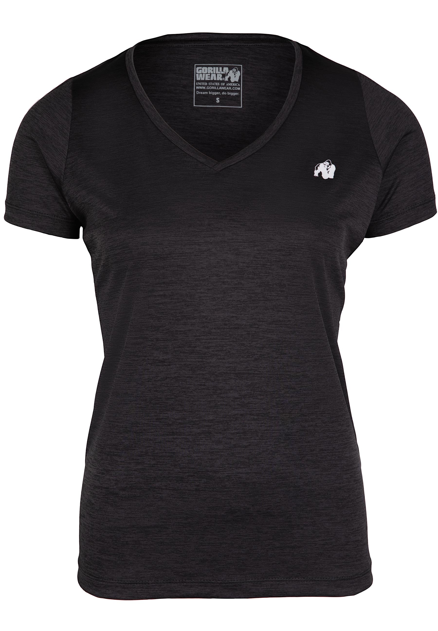 Elmira V-Neck T-Shirt, black