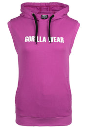 Virginia Sleeveless Hoodie, pink