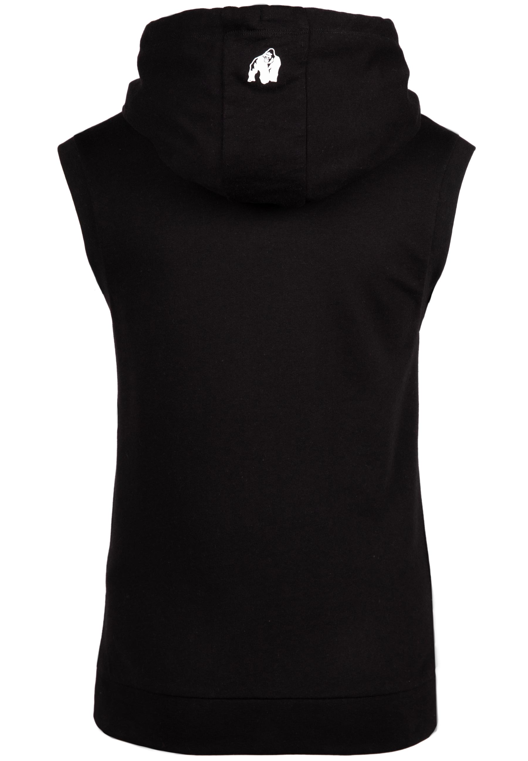 Virginia Sleeveless Hoodie, black