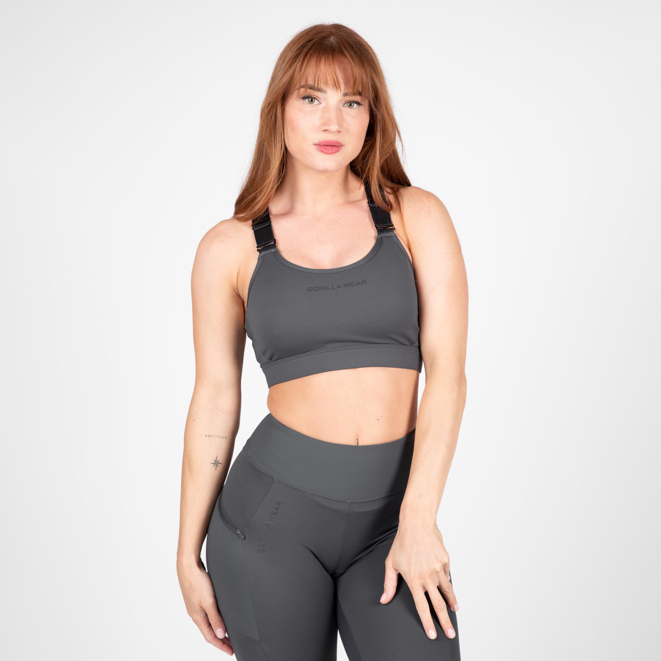 Monroe Sports Bra, grey