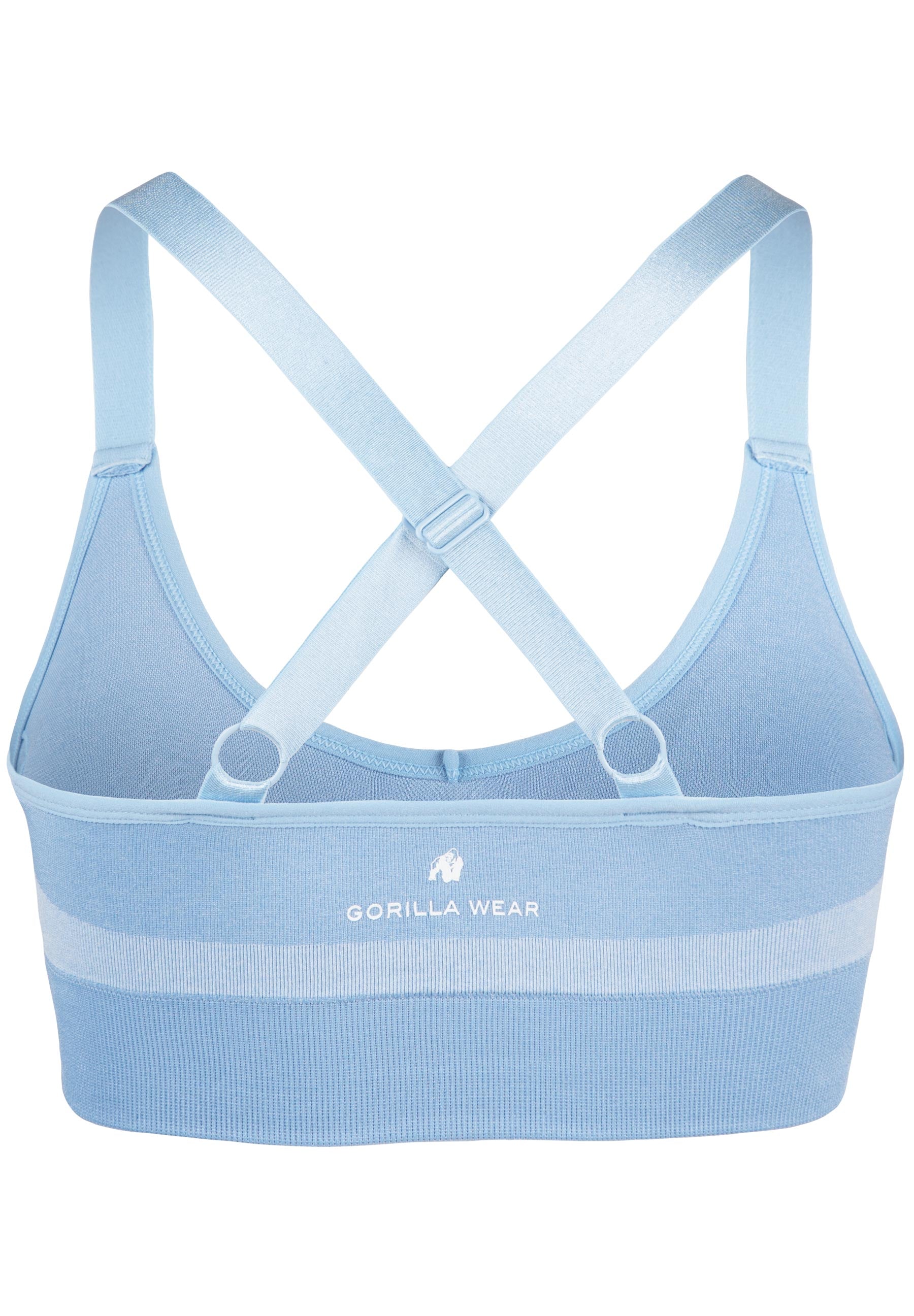 Selah Seamless Sports Bra, light blue